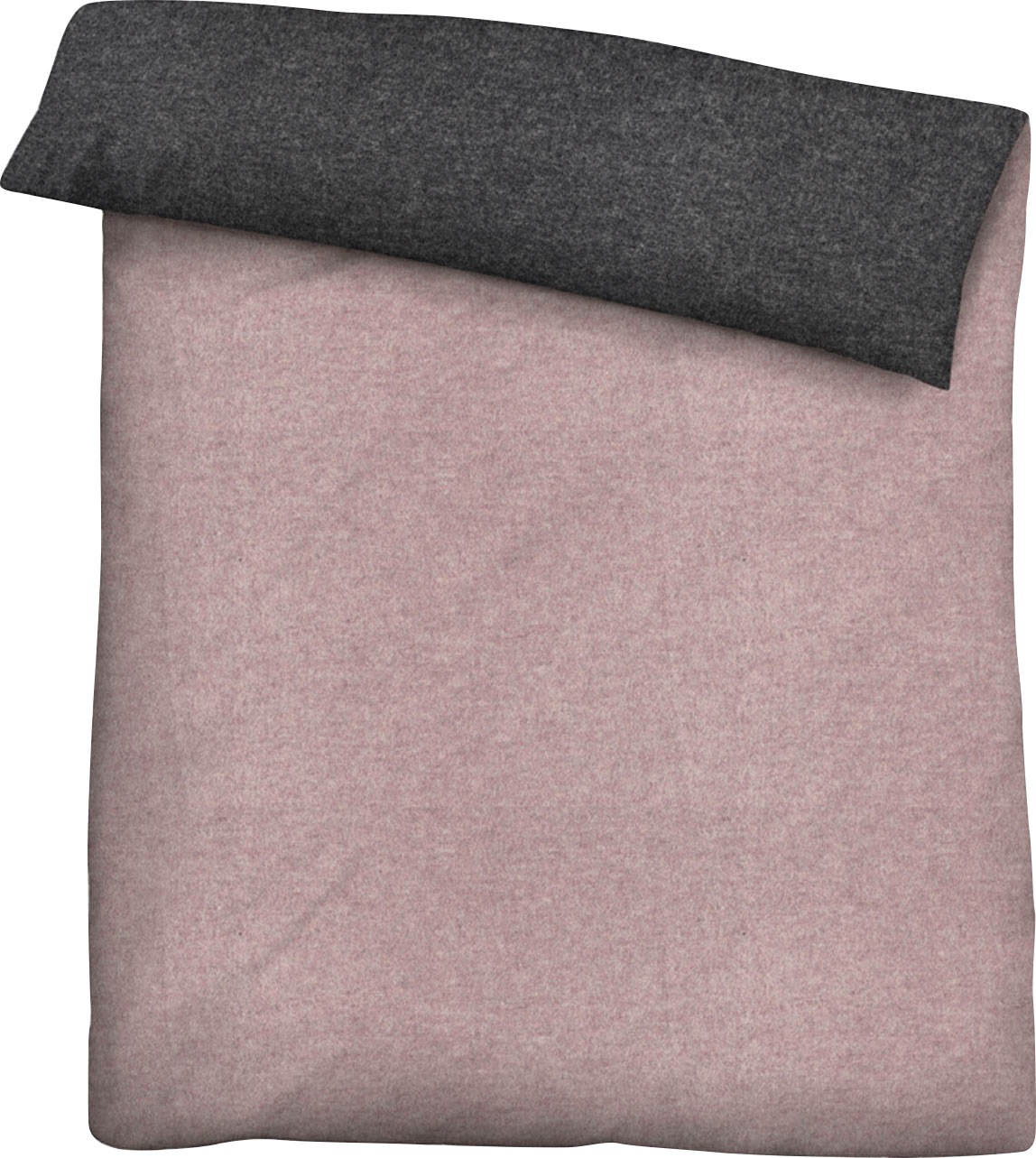 Biberna Wendebettwäsche »Hermal«, aus weicher, wohlig warmer Flanell (Biber) Qualität in Melange Optik, aus 100% Baumwolle, STANDARD 100 by OEKO-TEX® zertifiziert, Made in Germany