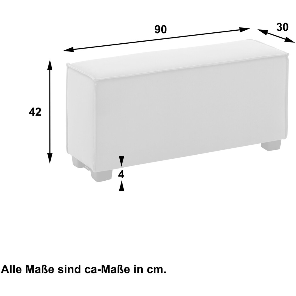 Max Winzer® Sofaelement »MOVE«, Einzelelement 90/30/42 cm, individuell kombinierbar