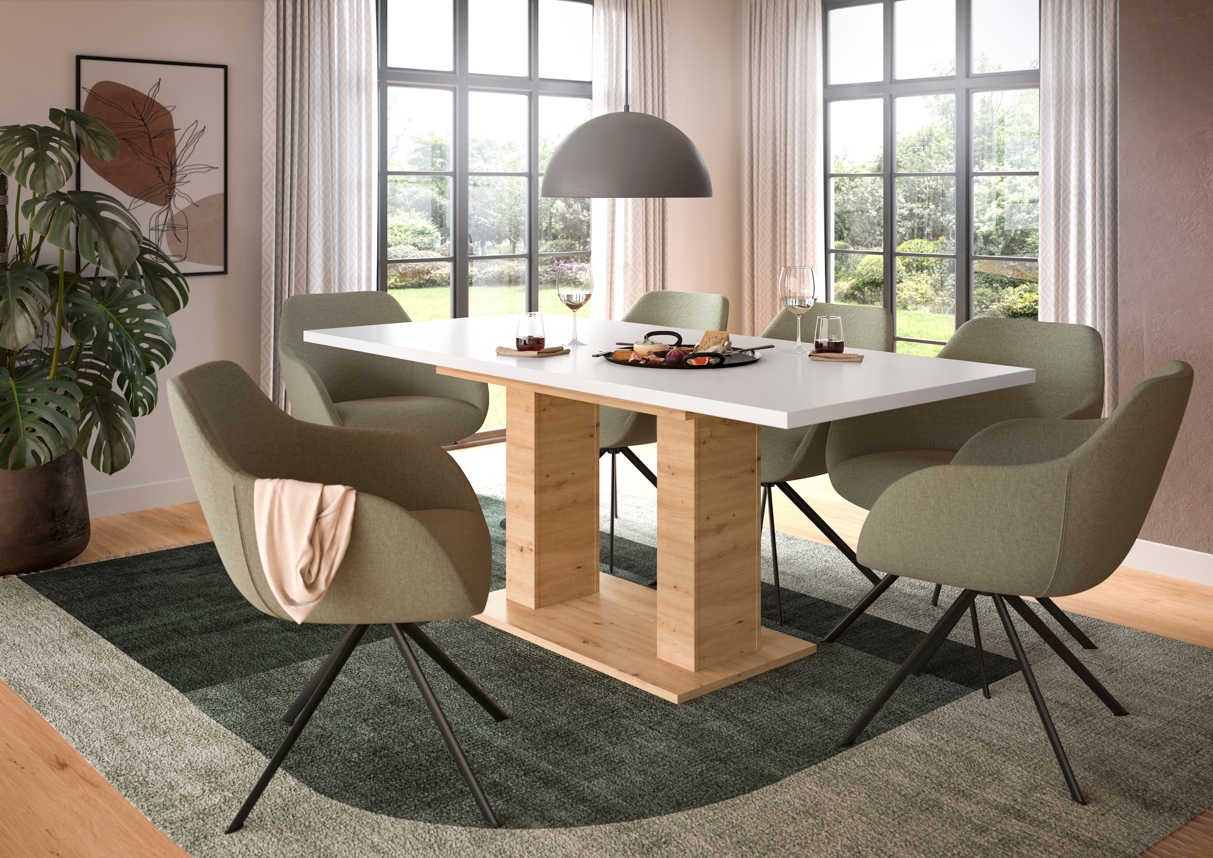 INOSIGN Esstisch »Motus, ausziehbar 150 -190 cm, inklusive 40 cm Einlegepla günstig online kaufen