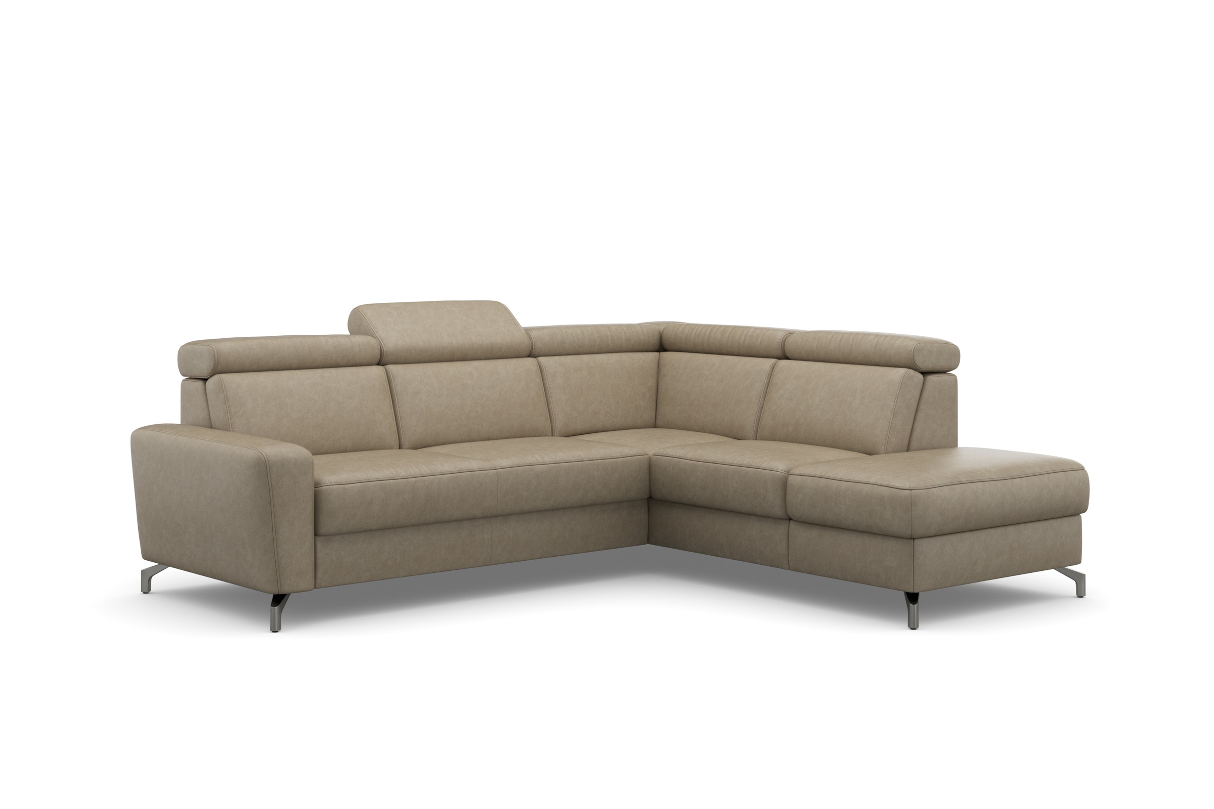 sit&more Ecksofa »Scarlett L-Form«, inklusive Kopfteilverstellung, wahlweise mit Bettfunktion, Bettkasten