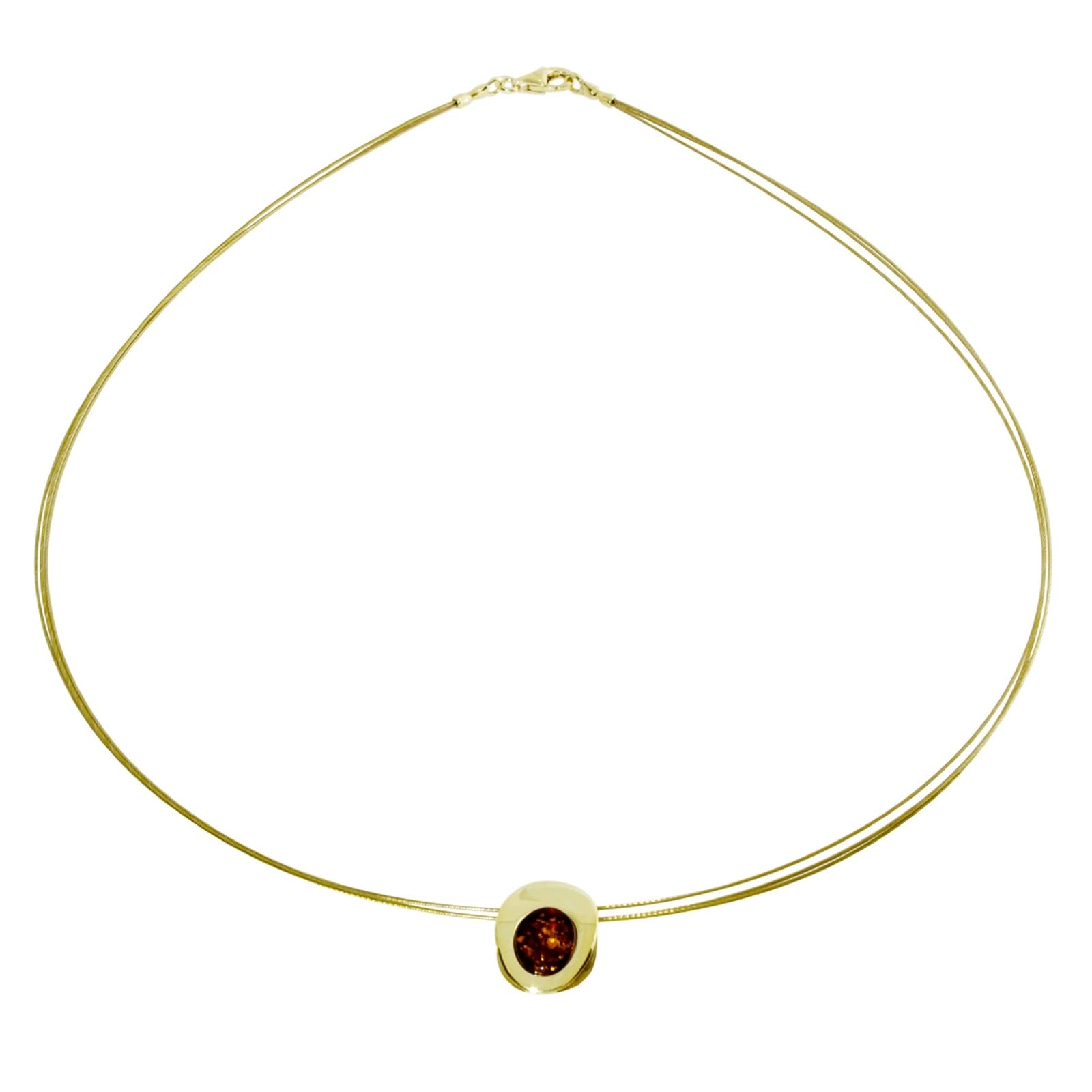 OSTSEE-SCHMUCK Halsreif »Ostsee-Schmuck Halsreif mit Anhänger Gleiter-Rabea 16 x 11 mm«