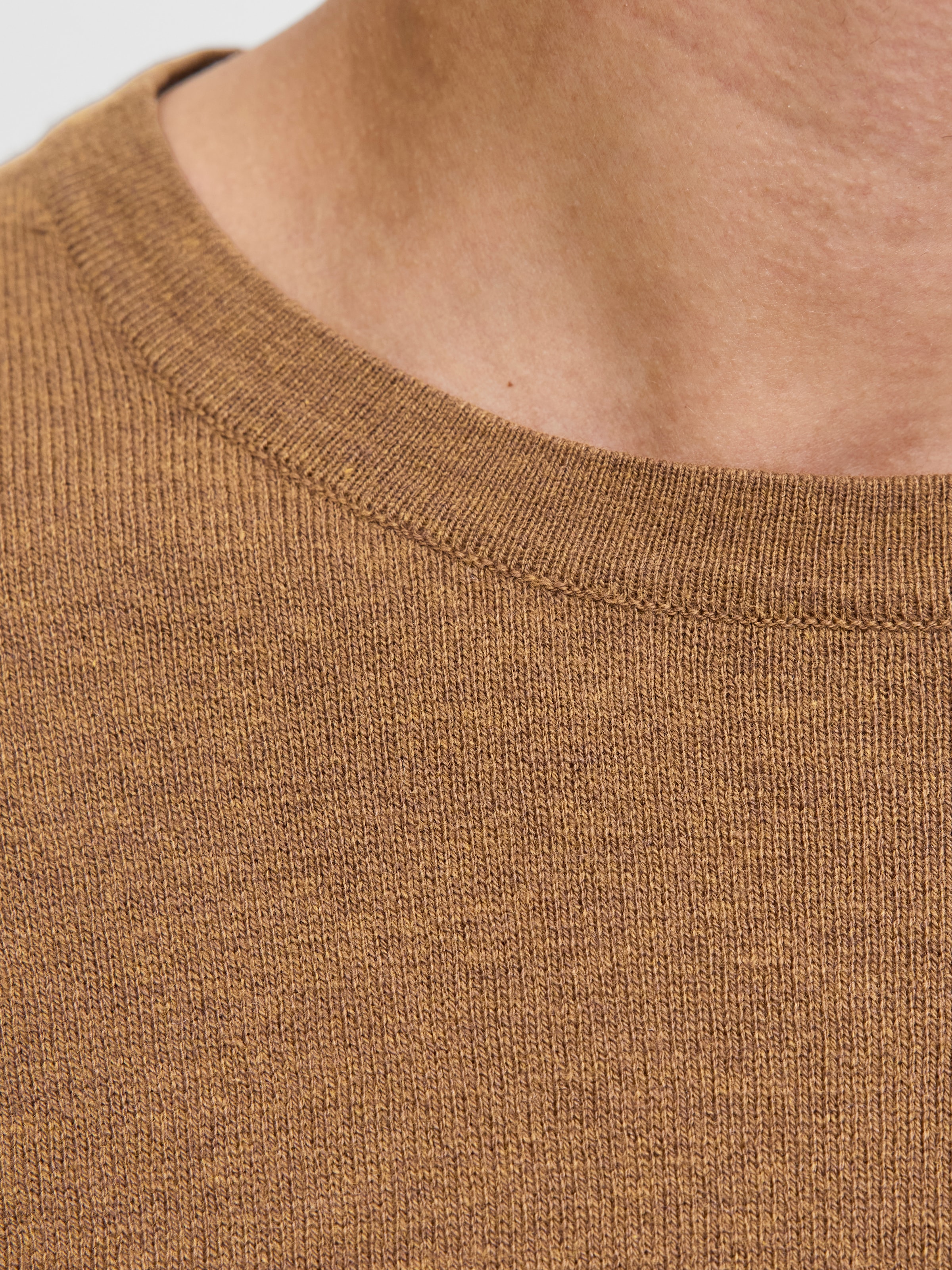 Jack & Jones Rundhalspullover »JJEEMIL KNIT CREW NECK NOOS« Baumwollmischung, regular fit