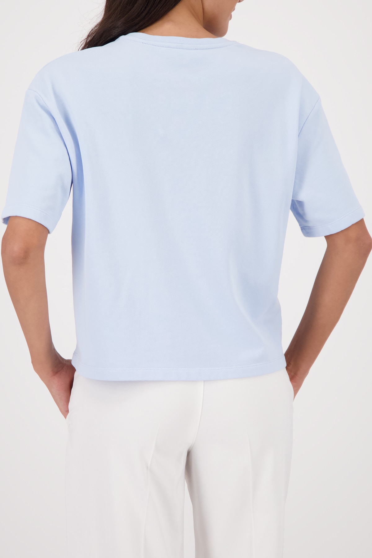 Monari Sweatshirt »Sweatshirt Schrift«, Regular fit mit aufgenähtem Schriftzug
