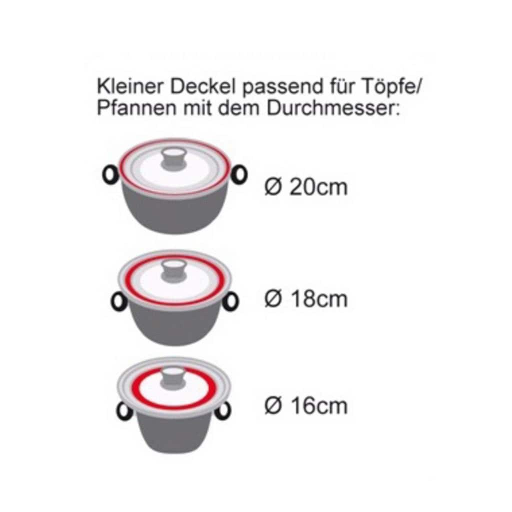 STONELINE Deckel »STONELINE®«, (Set, 2 tlg.), für 6 verschiedene Durchmesser