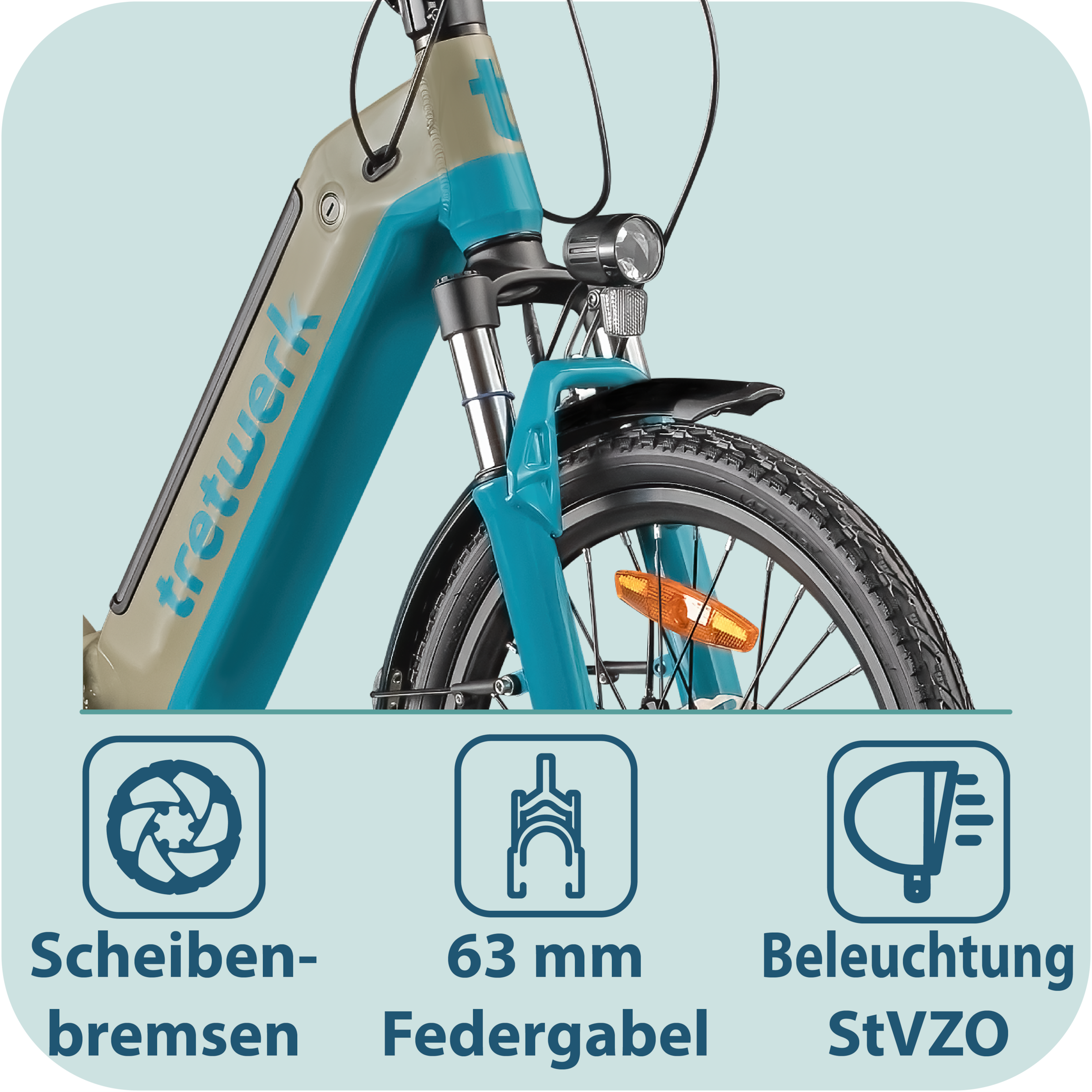 Tretwerk »Camper« 7 Gang Shimano Tourney TY300 Schaltwerk Kettenschaltung Heckmotor 250 W