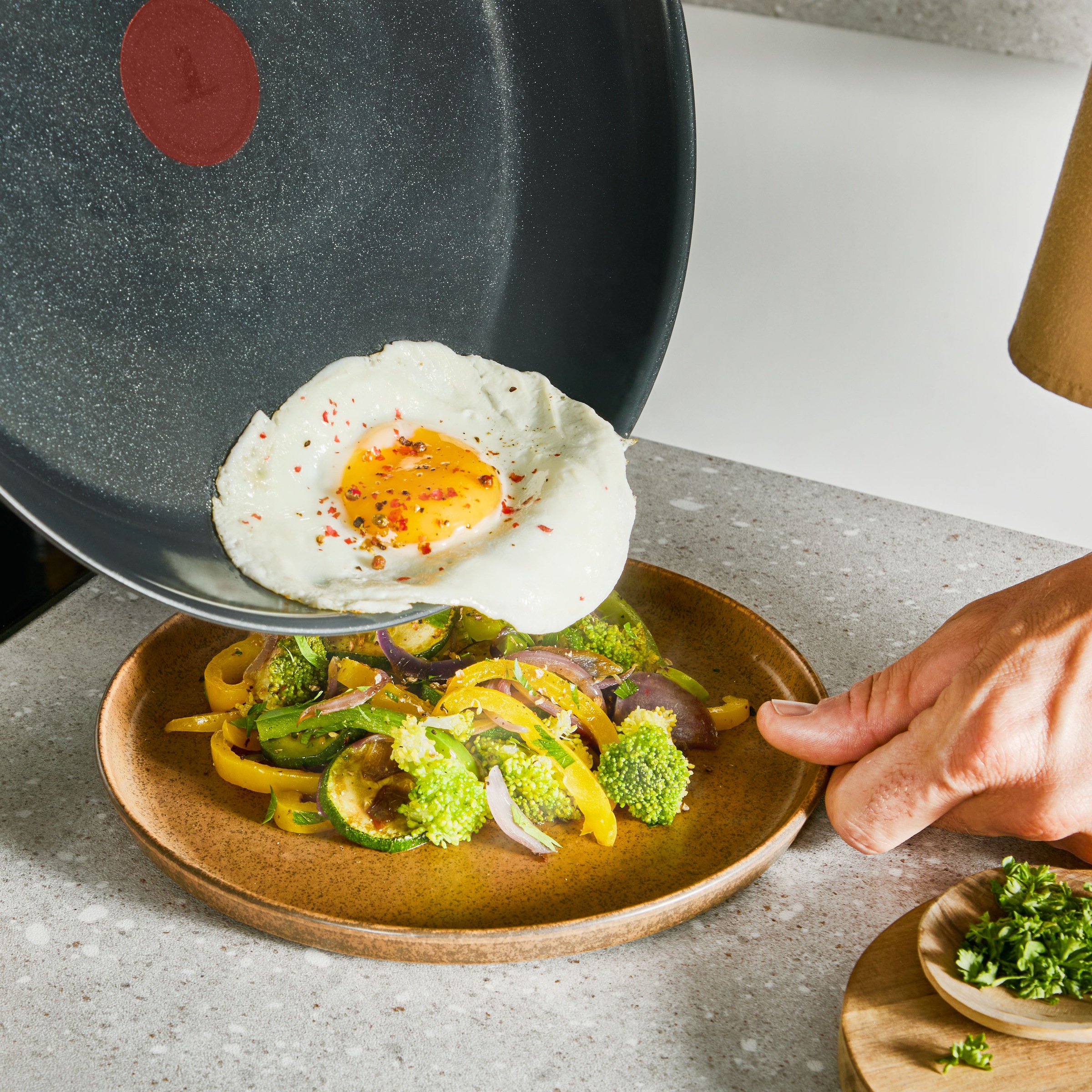 Tefal Bratpfanne »Emotion+« Edelstahl 1 tlg. Premium Edelstahl, Induktion, spülmaschinenfest, hochglanzpoliert