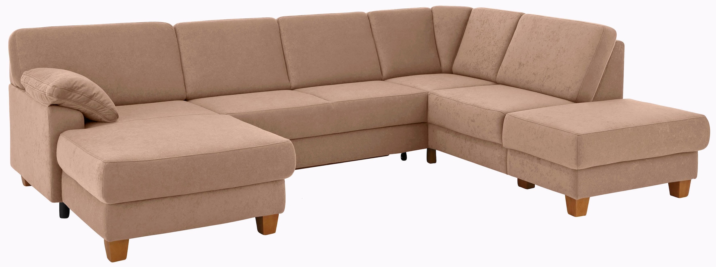 Home affaire Wohnlandschaft »Belfort U-Form« mit Federkern, wahlweise mit B günstig online kaufen