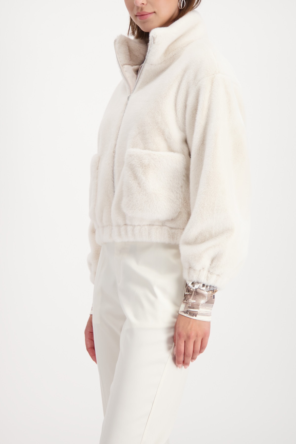 Monari Fellimitatjacke »Jacke fake fur« ohne Kapuze