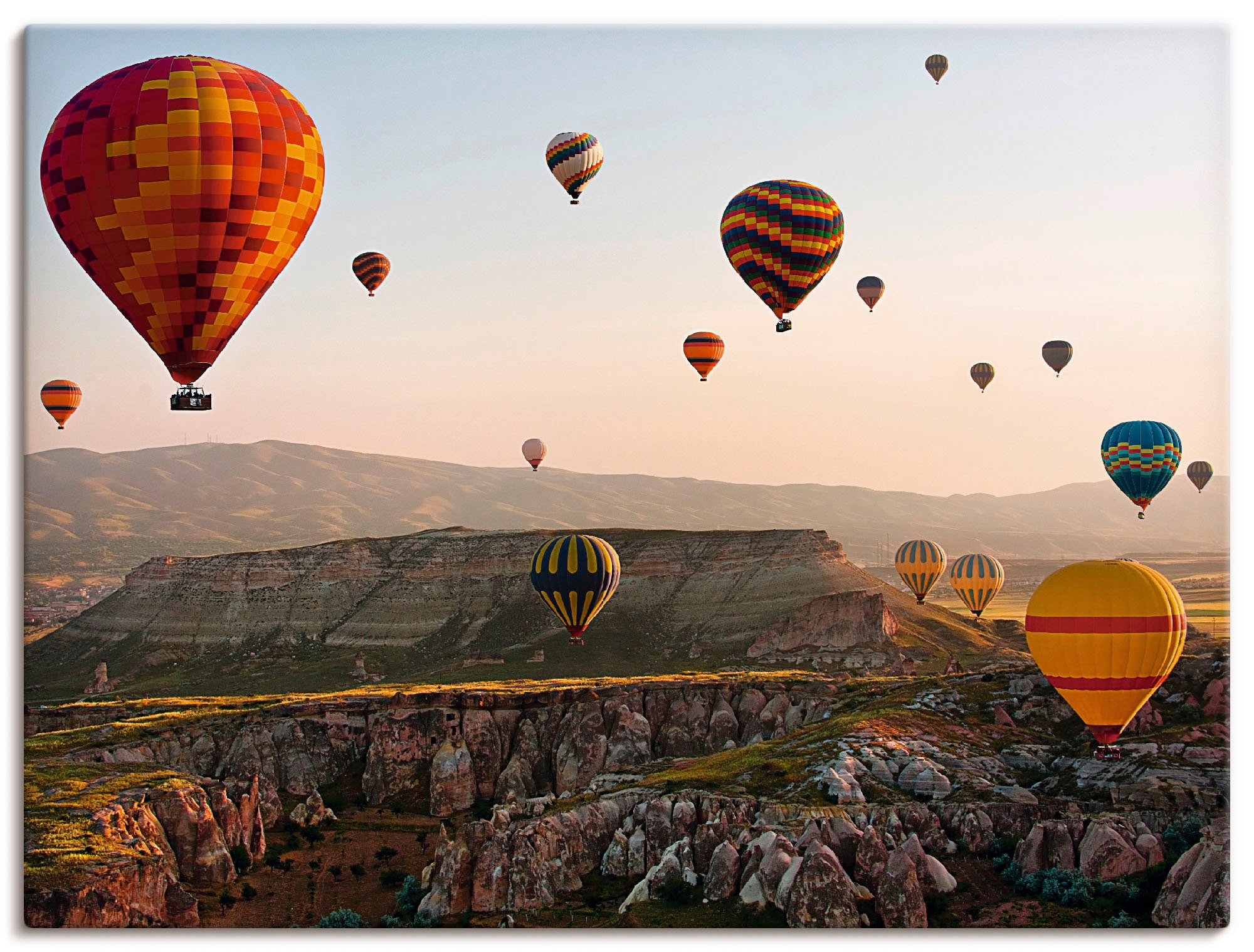 Artland Wandbild »Kappadokien Ballonfahrt«, Ballonfahren, (1 St.), als Lein günstig online kaufen