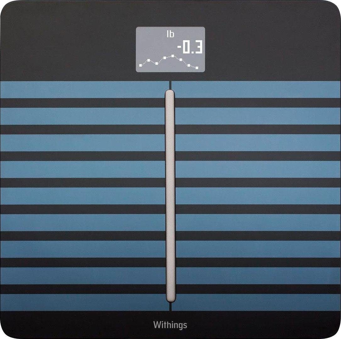 Withings Körper-Analyse-Waage »Body Cardio, Bluetooth und W-Lan fähig«, zeigt Körperfettanteil (KFA), Muskelmasse, Wasseranteil