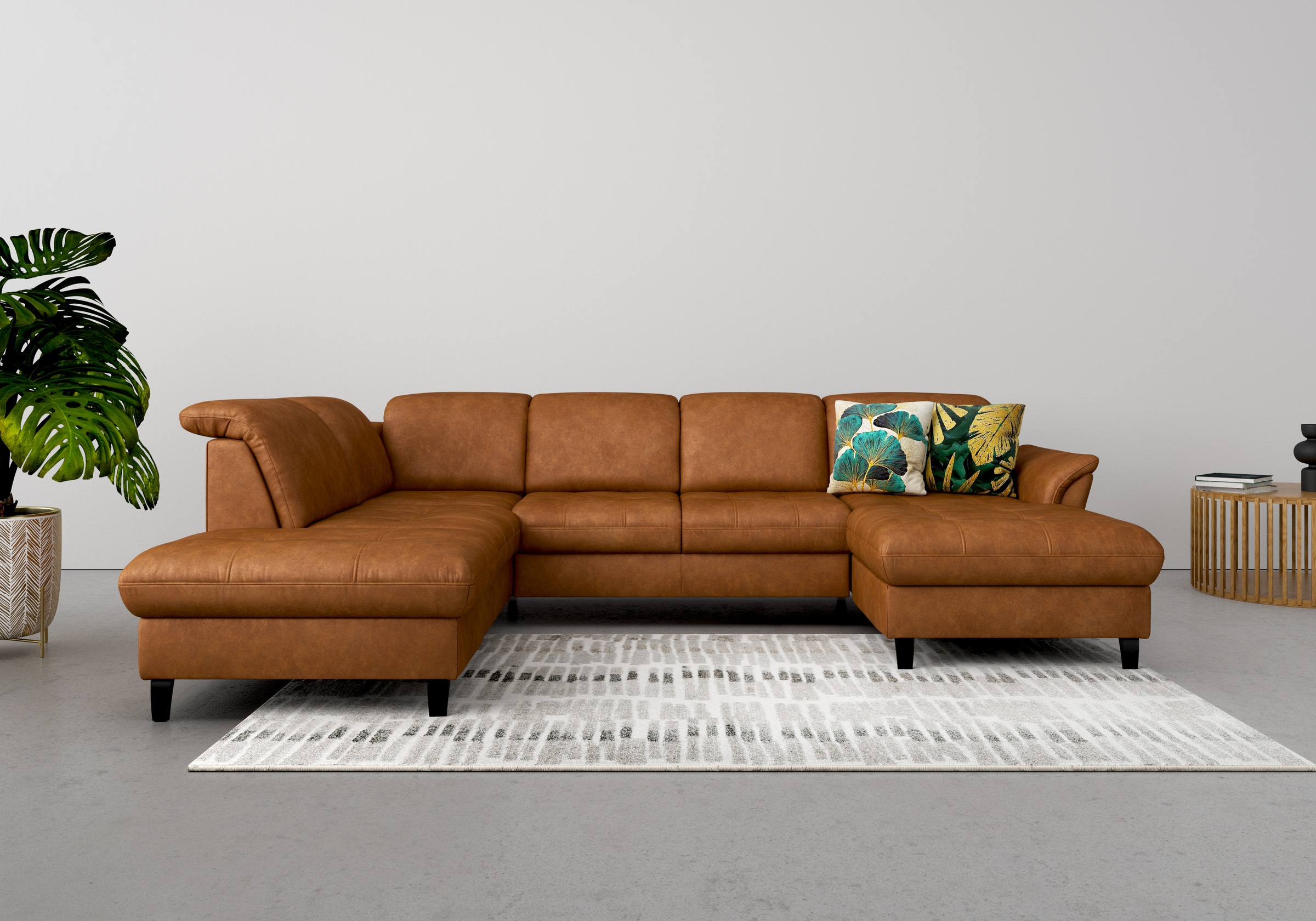 sit&more Wohnlandschaft »Maggiore U-Form« wahlweise mit Kopfteilverstellung günstig online kaufen