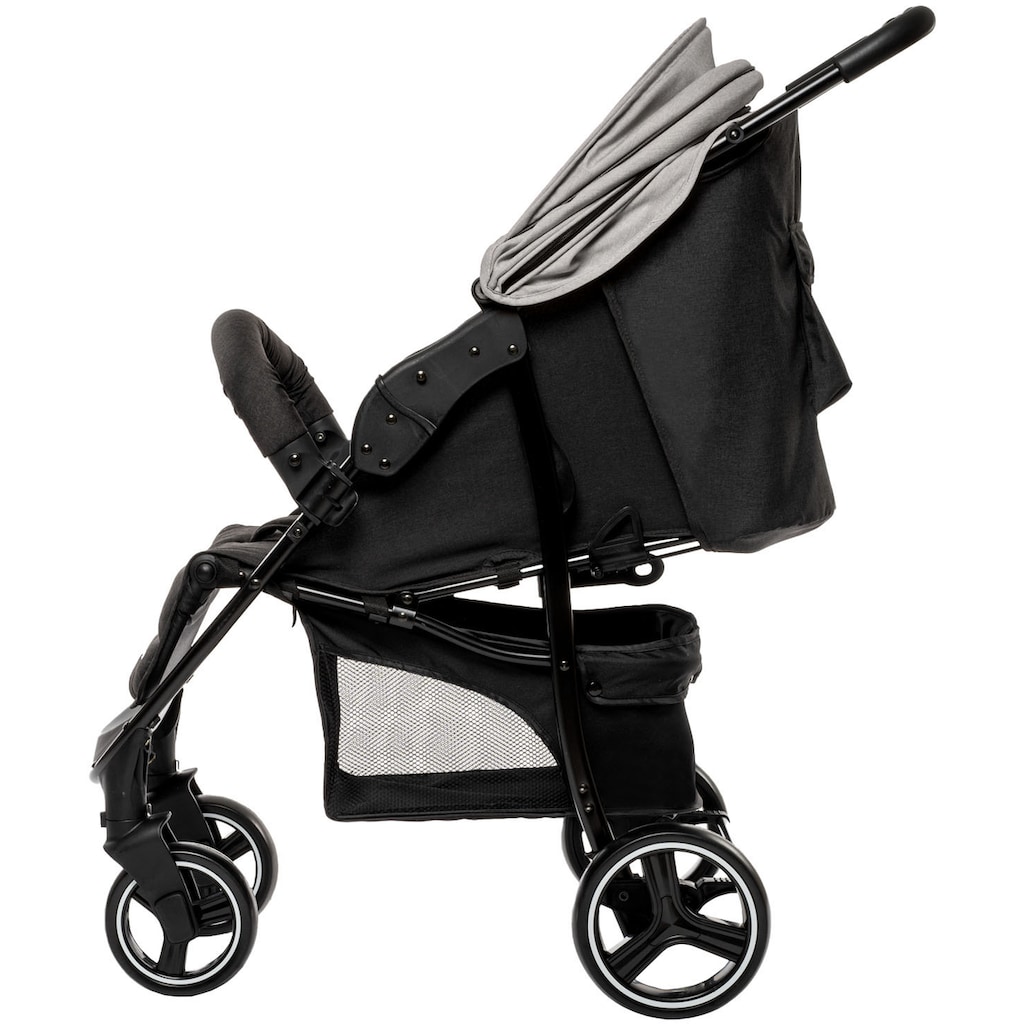 BabyGo Sport-Kinderwagen »Basket, Grey melange«