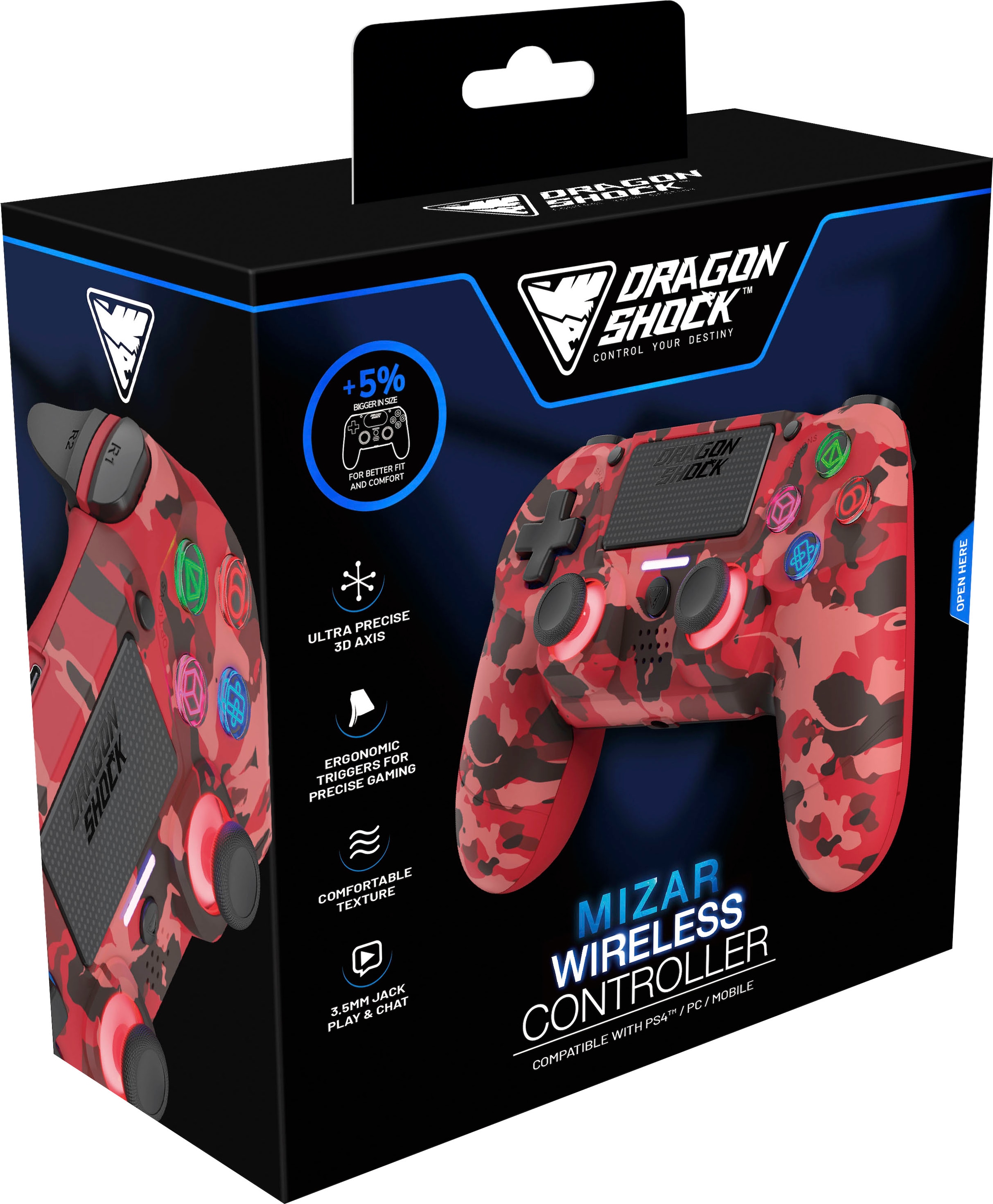 DRAGONSHOCK Controller »Mizar Wireless für PS4«