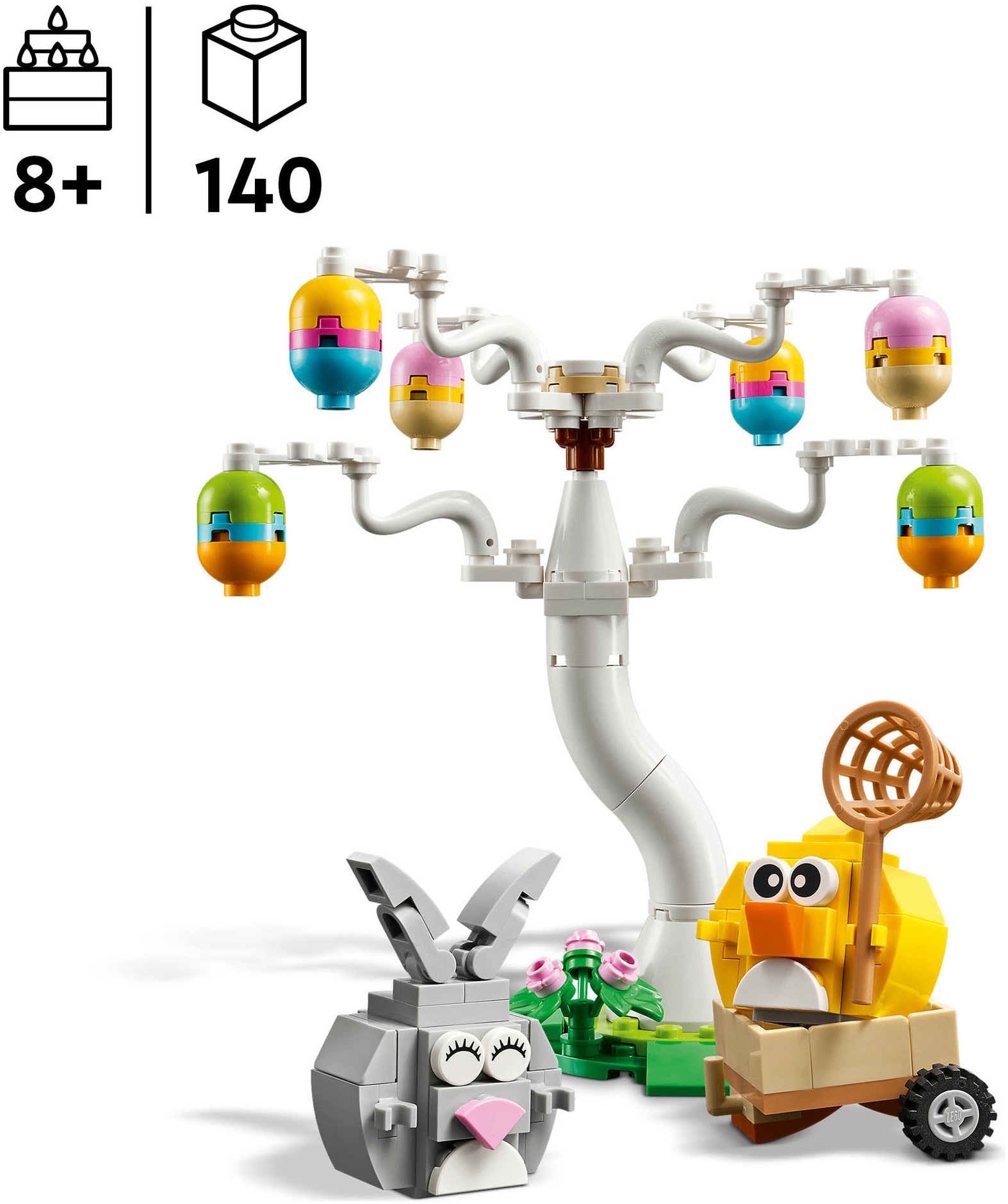 LEGO® Konstruktionsspielsteine »Osterhase und Ostereiersuche (40808), LEGO Iconic« Made in Europe