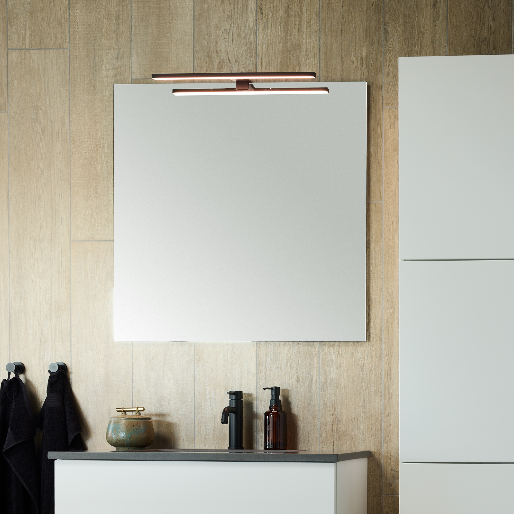 Loevschall Spiegelleuchte »Lagan NextGen, Badezimmer Lampe, LED Spiegelleuchte«, Spiegellampen für das Bad
