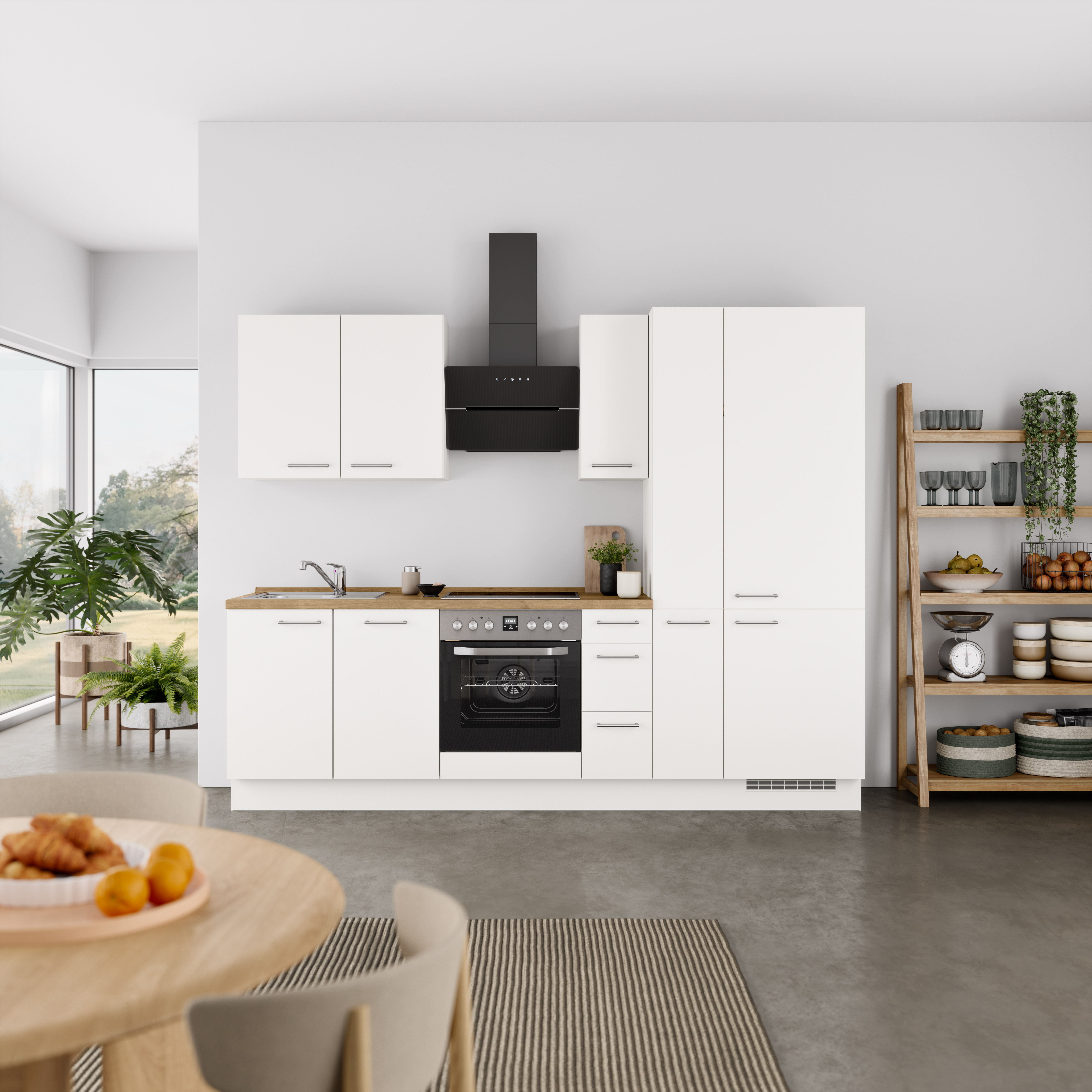 nobilia® Küchenzeile »"Laser II", Ausrichtung wählbar, Breite 270 cm« vormo günstig online kaufen