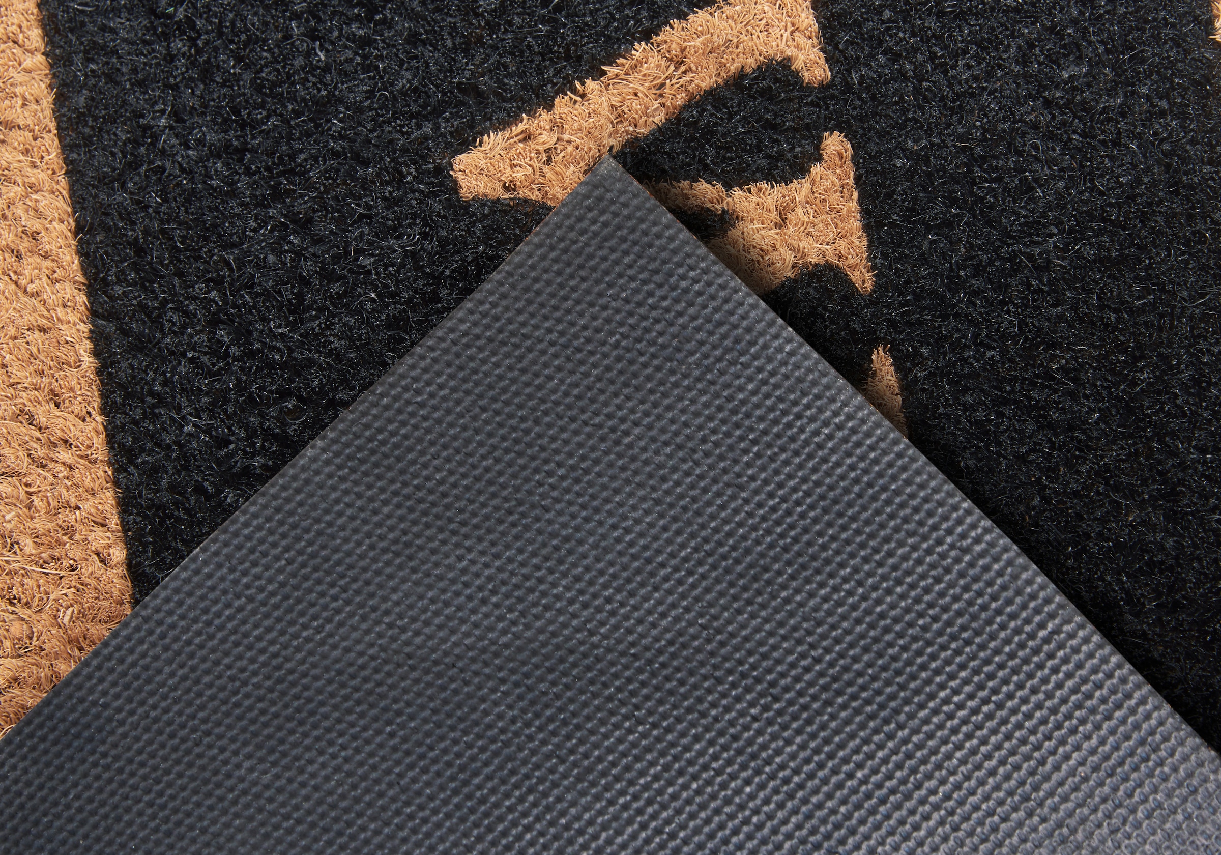 HANSE Home Fußmatte »Mix Mats Kokos Welcome Border, Türmatte«, rechteckig, 15 mm Höhe, Kokos, Schmutzfangmatte, Outdoor, Rutschfest, Innen, Kokosmatte, Flur