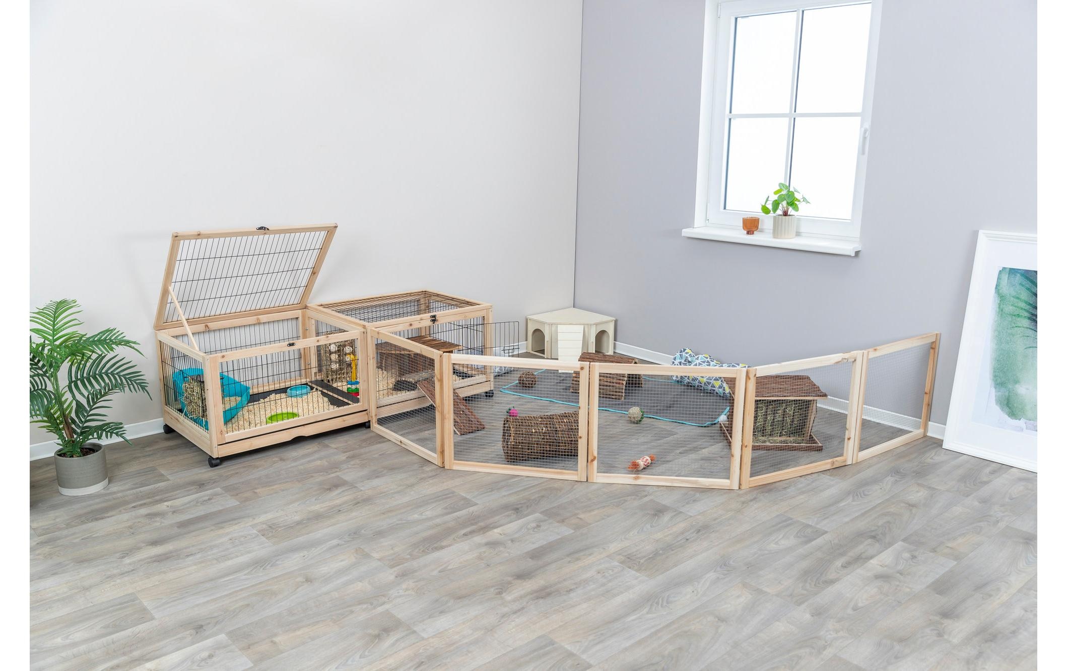 TRIXIE Freigehege »150 x 50 x 60 cm, Holz/Metall, Indoor«