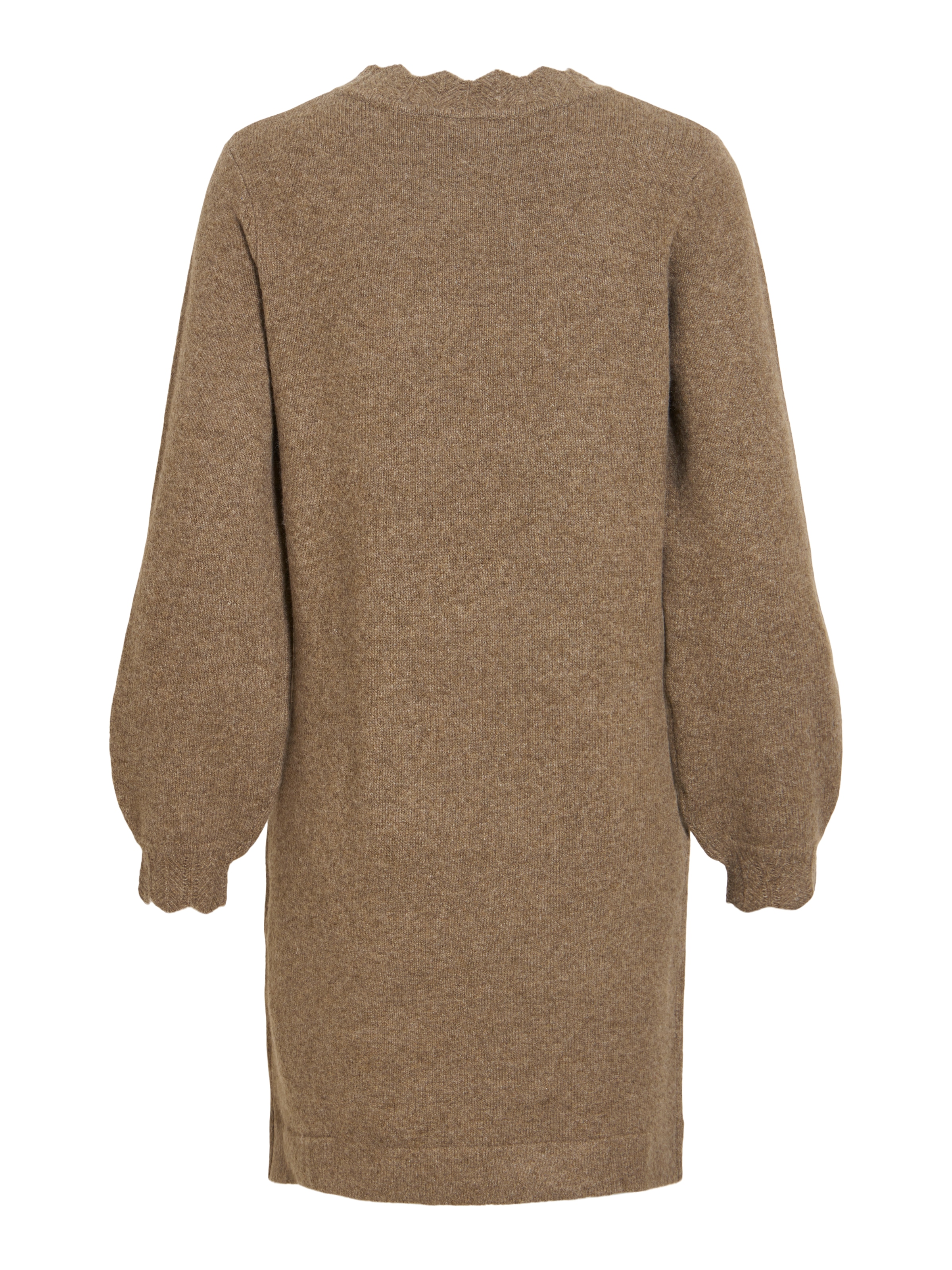 Vila Strickkleid »VINIKOLINA O-NECK L/S KNIT DRESS - NOOS« Materialmix, regular fit