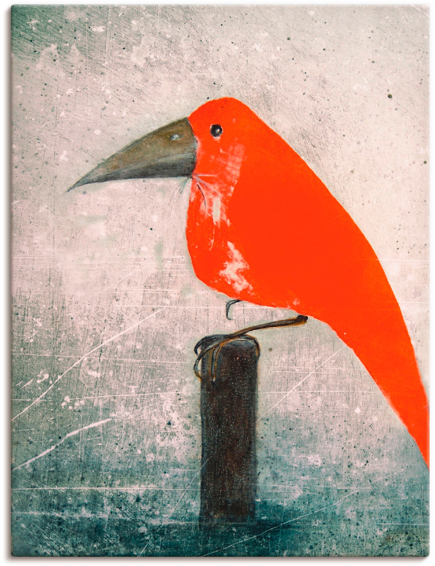 Artland Wandbild »Der Rote Vogel« Vögel 1 Stk. tlg. als Leinwandbild, Poste günstig online kaufen