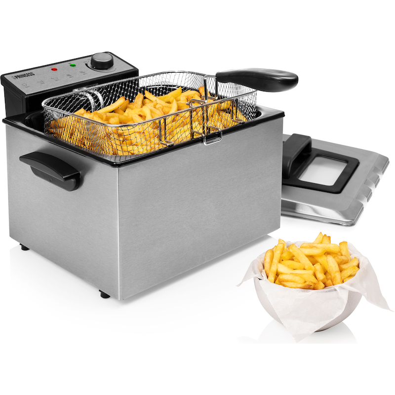 PRINCESS Fritteuse »185000 Superior-Fritteuse« 3270 W Fassungsvermögen 5 l silberfarben
