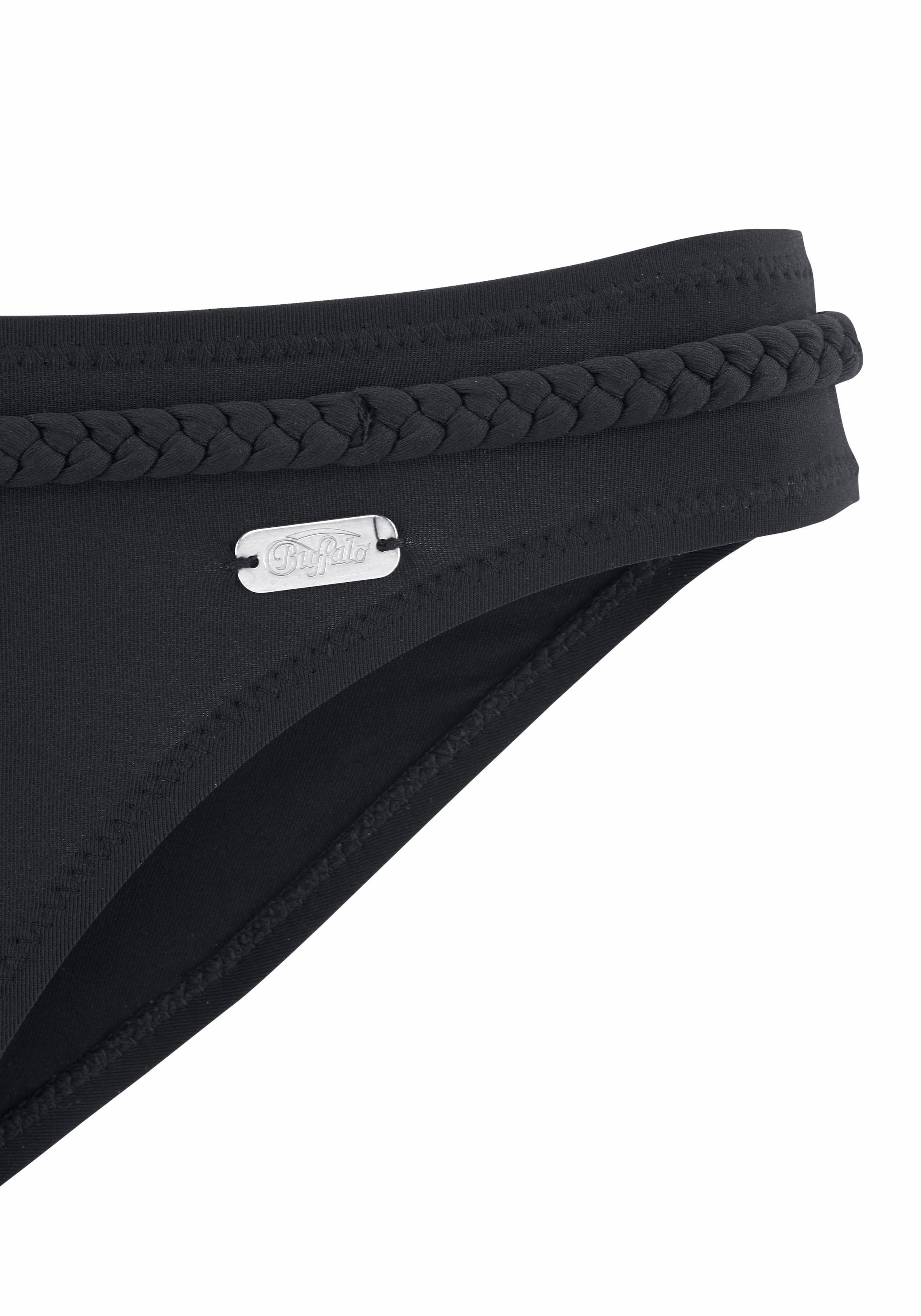 Buffalo Bikini-Hose »Happy«, mit geflochtenem Ziergürtel