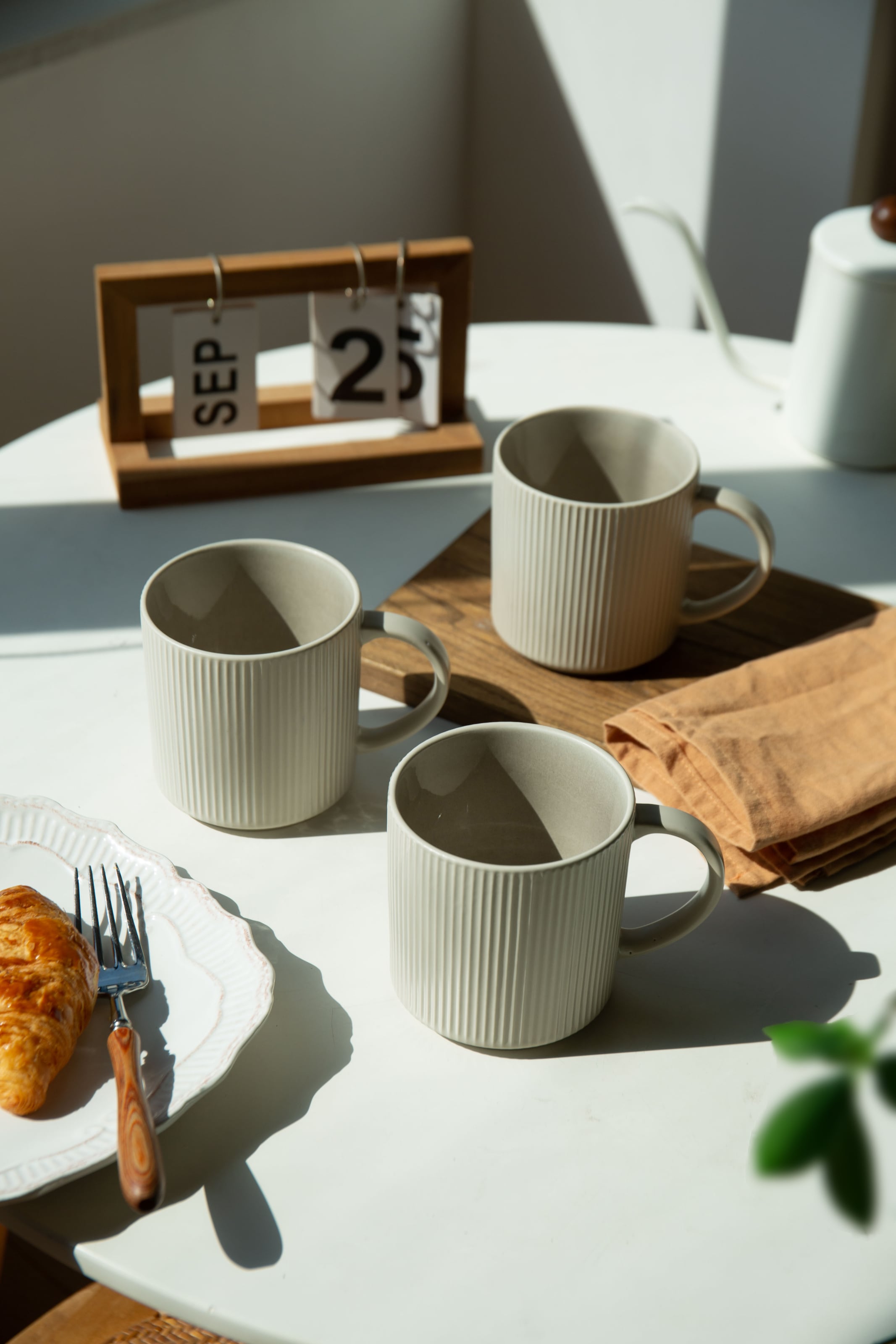 my home Becher »Kaffeebecher Loik, 6er Set«, (Set, 6 tlg.), spülmaschinenfest und mikrowellengeeignet, 460 ml