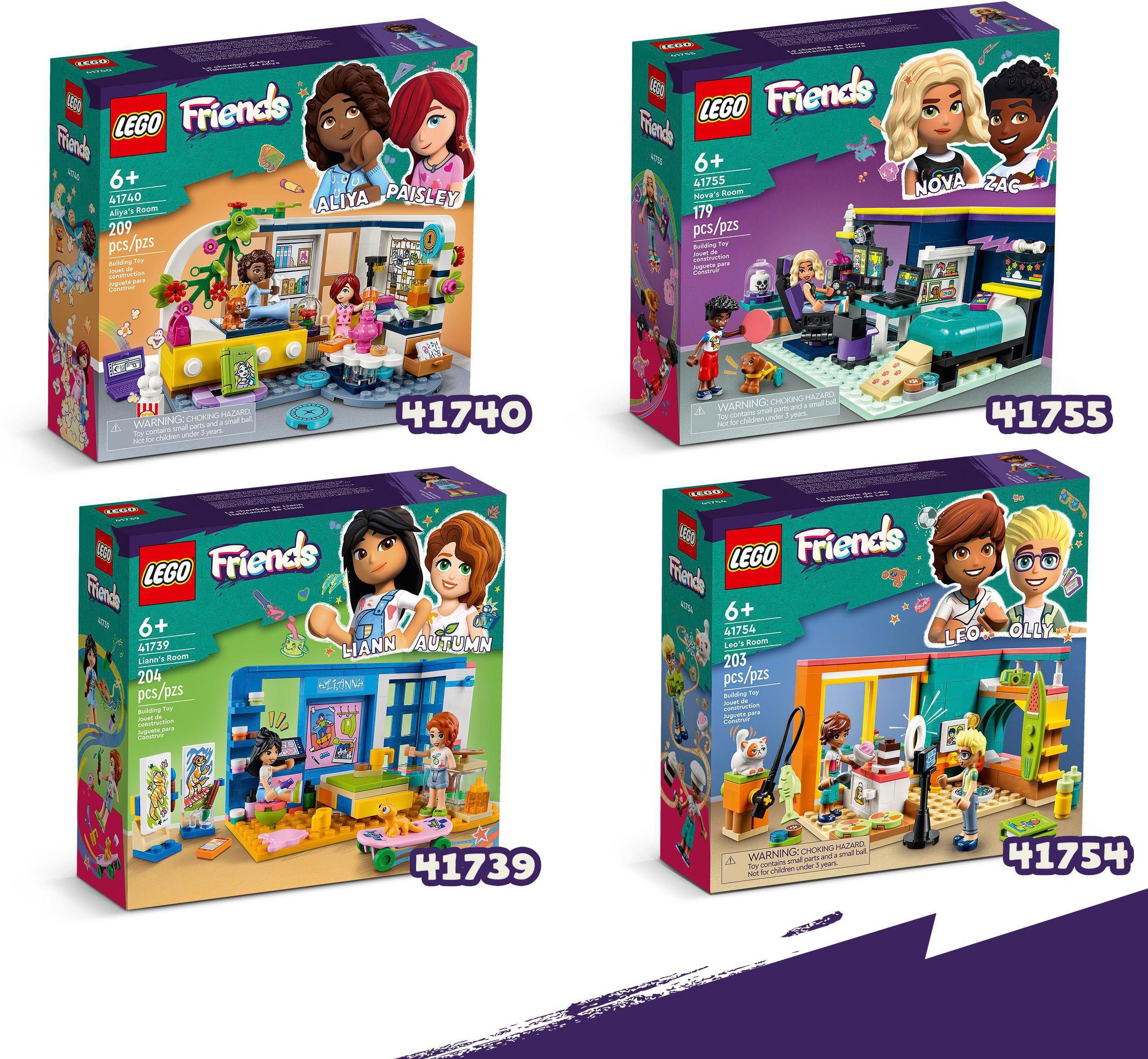 LEGO® Konstruktionsspielsteine »Lianns Zimmer (41739), LEGO® Friends«, (204 St.), Made in Europe