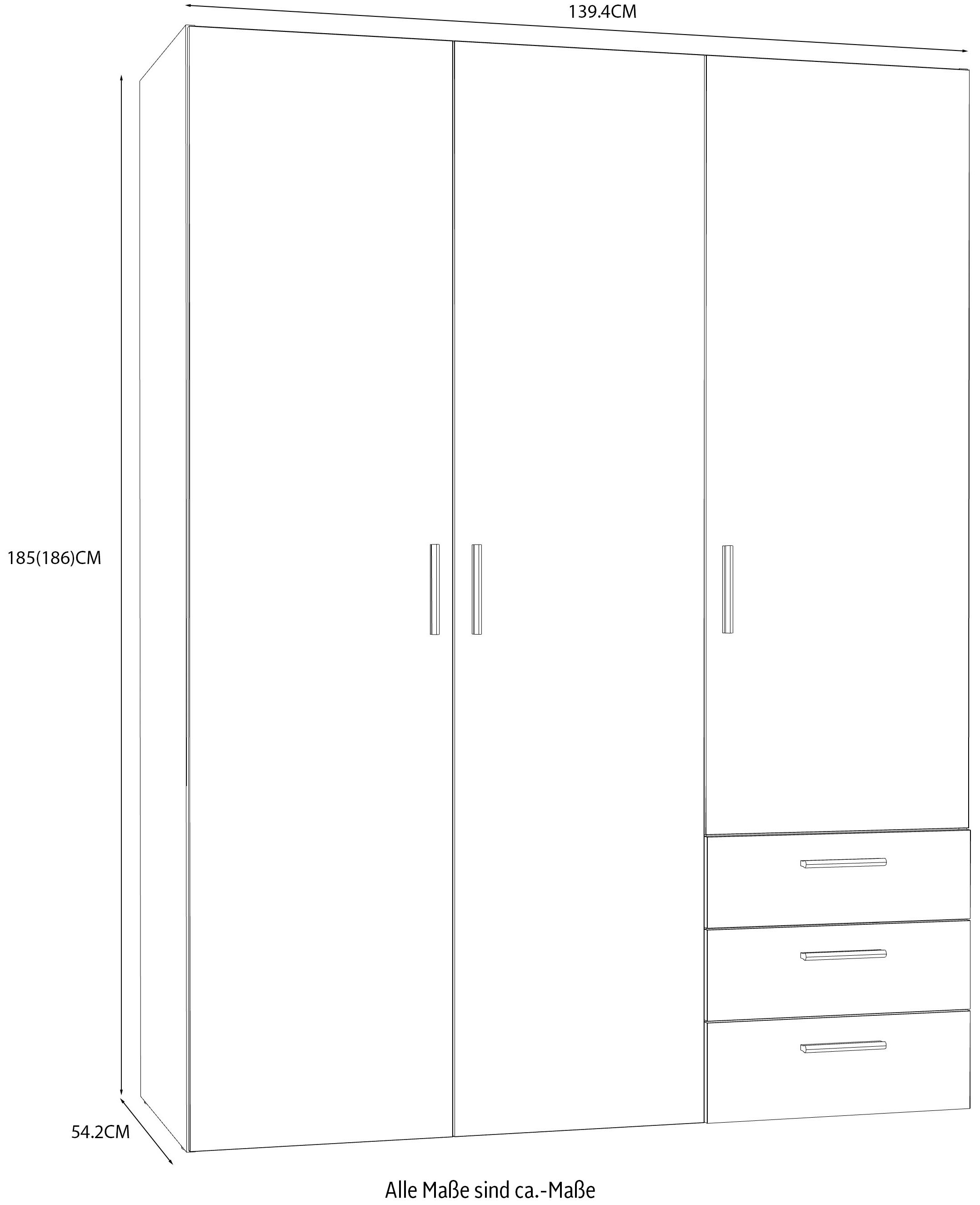 FORTE Drehtürenschrank