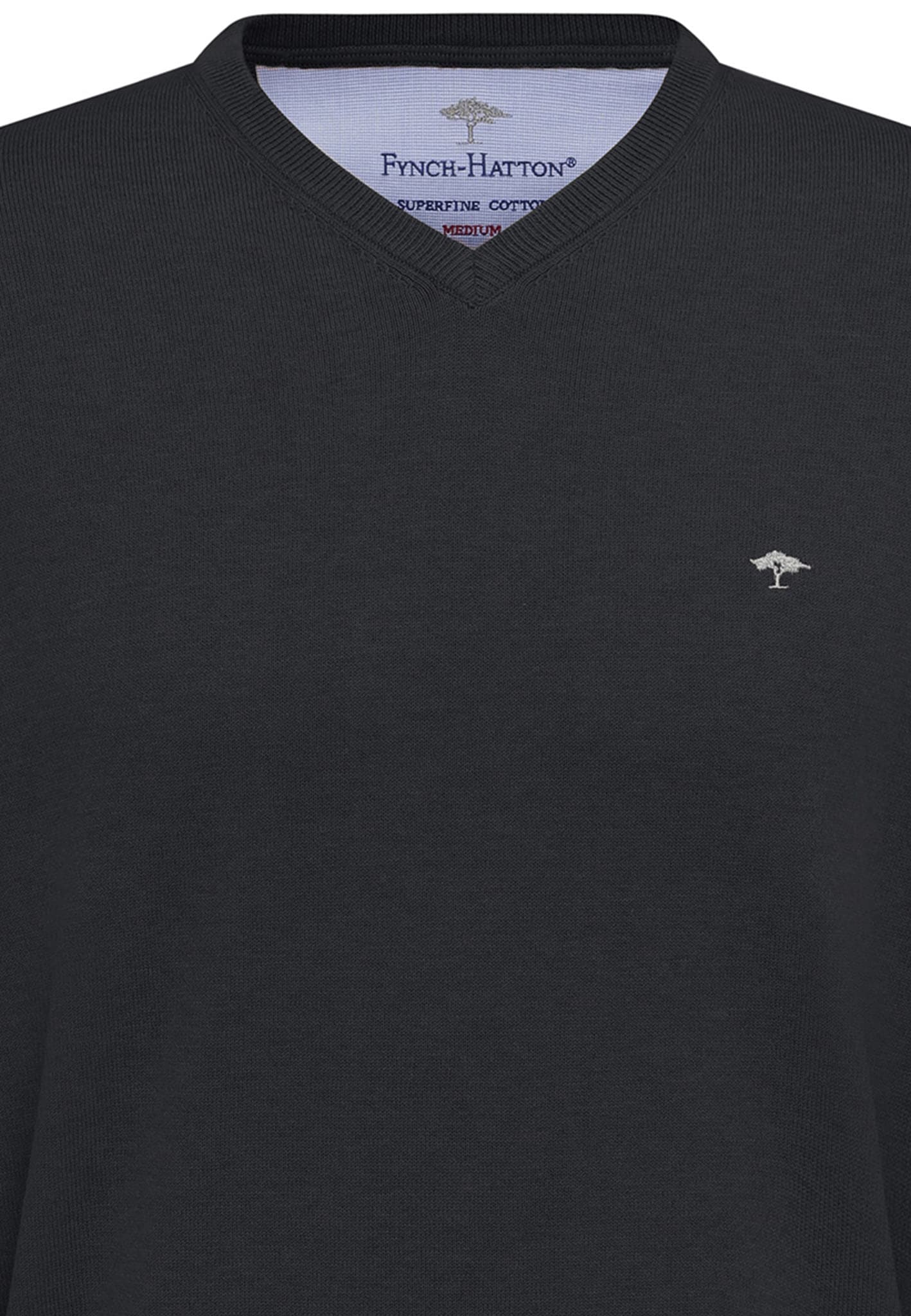 FYNCH-HATTON Strickpullover »FYNCH-HATTON Pullover mit V-Kragen«, (1 tlg.), mit V-Ausschnitt