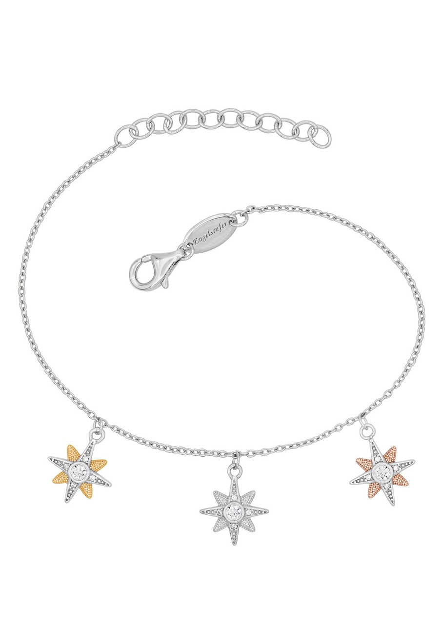 Bild von Engelsrufer Armband »Twinkle, twinkle, little Star, Sternenanhänger, ERB-NEWSTAR-ZI-TRI«, mit Zirkonia (synth.)