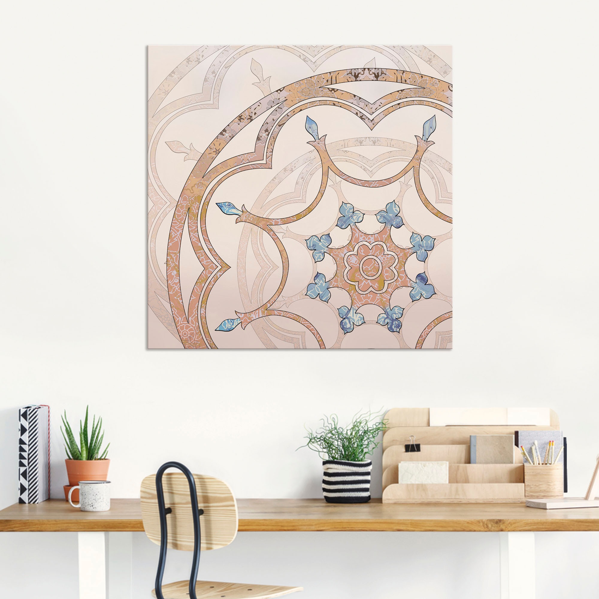 Artland Wandbild »Boho Mandala« Muster 1 Stk. tlg. für Innen- und Außenbereich geeignet, Outdoorbild