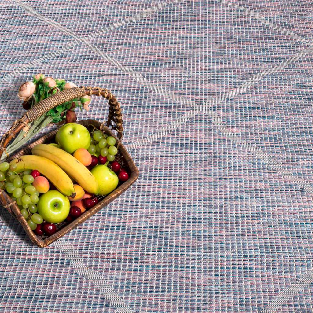 Carpet City Outdoorteppich »PALM 3075«, rechteckig, 5 mm Höhe, Läufer, Wetterfest & UV-beständig, für Balkon, Terrasse, Küche, flach