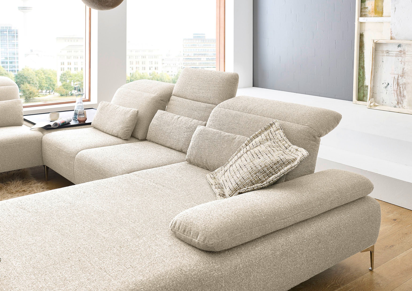 Home affaire Dekokissen »Liora, Nierenkissen medium, Breite 65 cm« passend günstig online kaufen