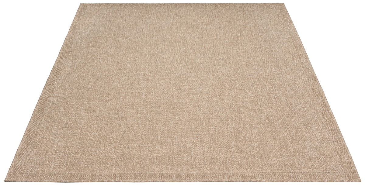the carpet Teppich »Kansas«, rechteckig, 1 mm Höhe, moderner robuster In und Outdoor Teppich Jute Look