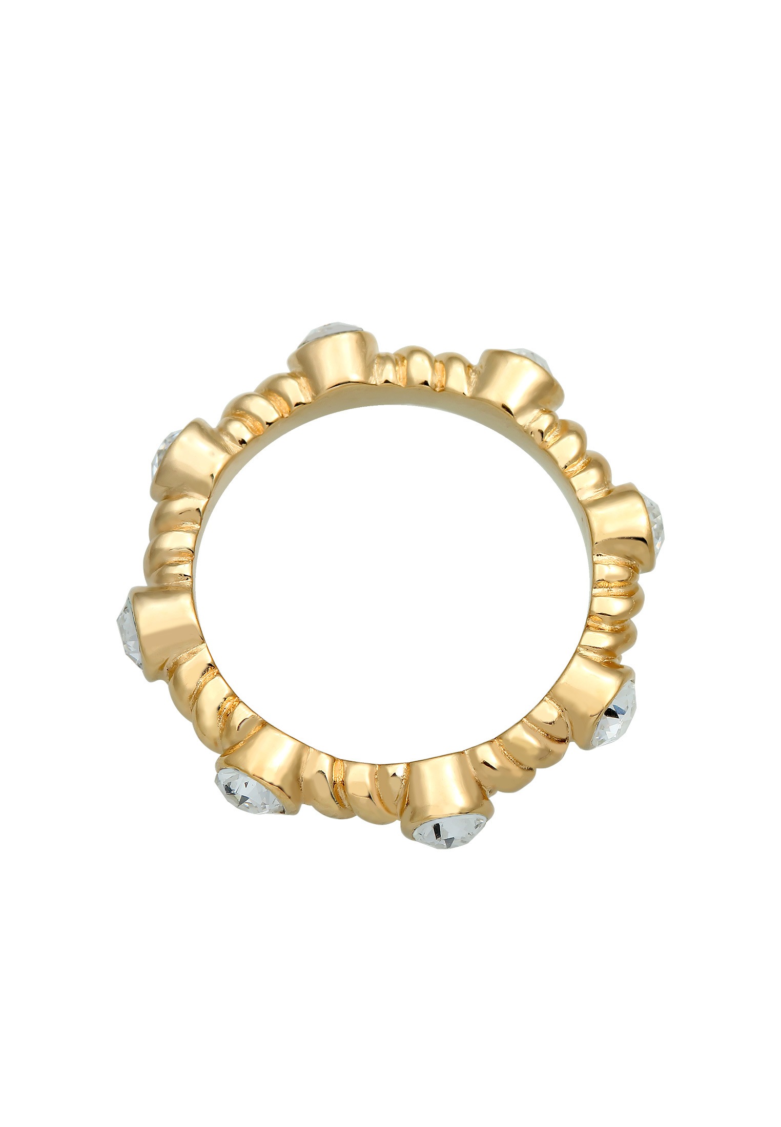 Elli Premium Fingerring »Gedreht Infinity Kristalle 925 Silber«