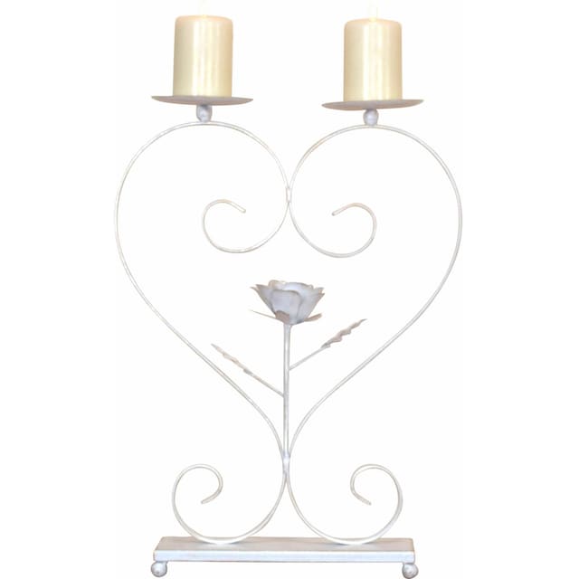 Home affaire Kerzenständer, Kerzenhalter, für zwei Stumpenkerzen, aus  Metall, Höhe ca. 41 cm online bestellen