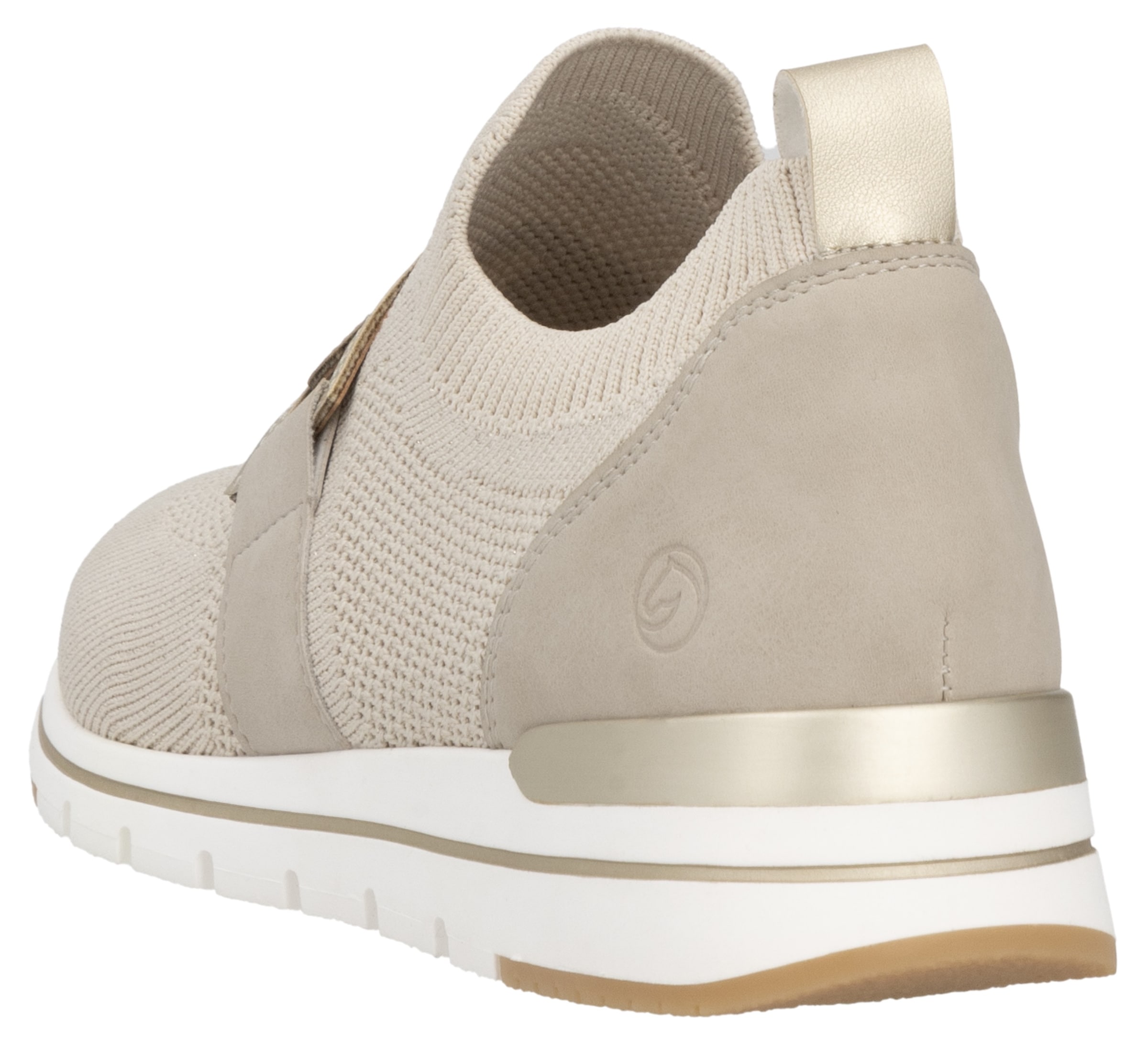 Remonte Slip-On Sneaker, Freizeitschuh, Halbschuh, Slipper mit Gummizug am Schaftrand