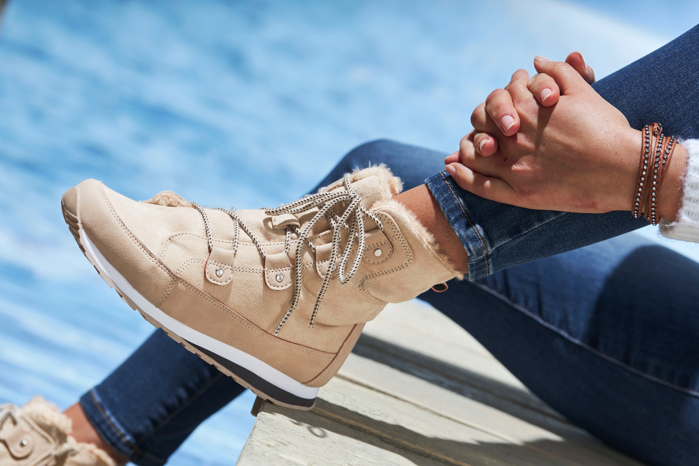Vivance Stiefelette, mit Warmfutter, Winterstiefel, Stiefel, Boots VEGAN