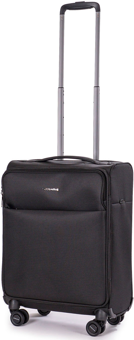 Stratic Weichgepäck-Trolley »Stratic Light + S, black«, 4 Rollen, Handgepäck Reisekoffer Reisegepäck TSA-Zahlenschloss