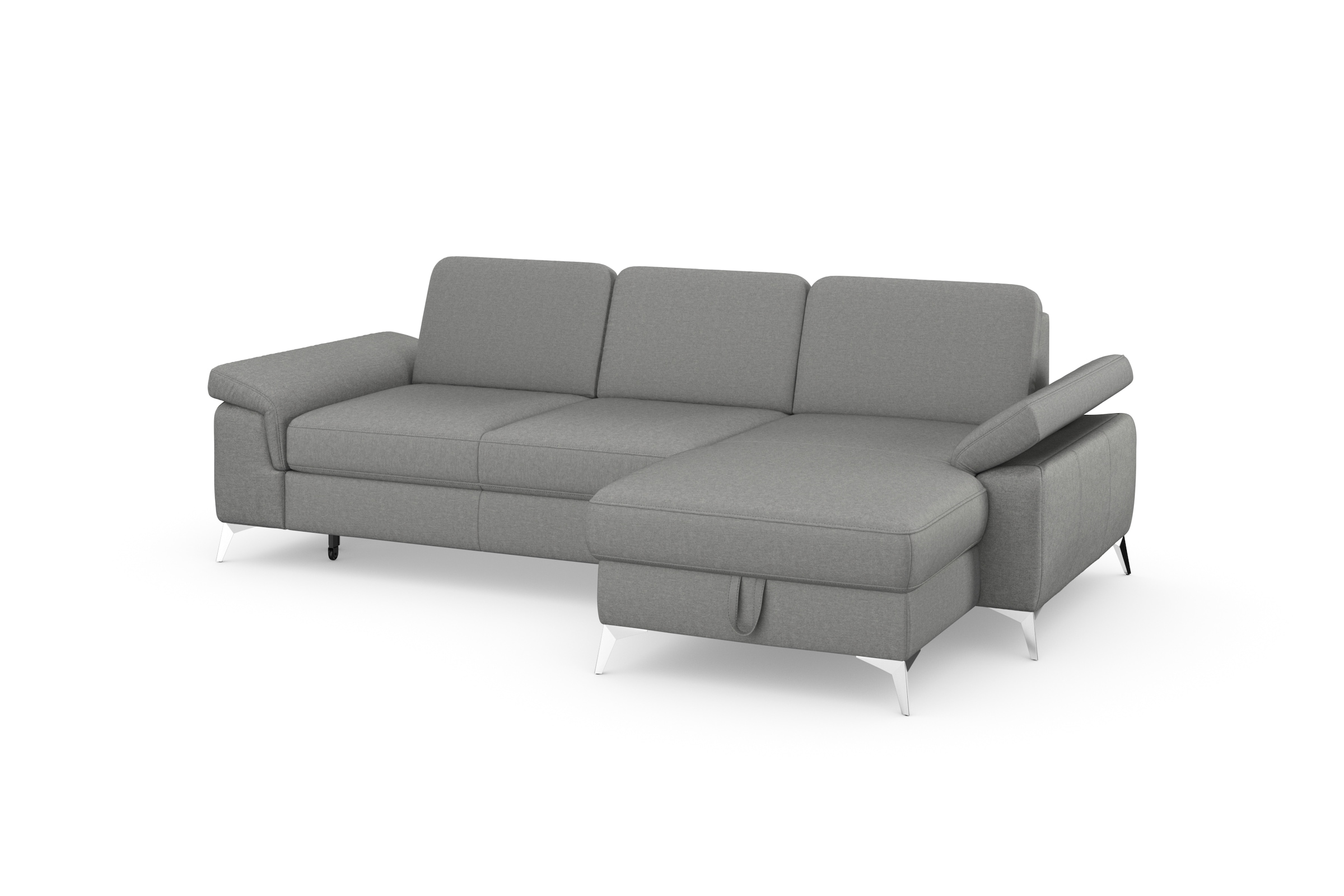 sit&more Ecksofa »Padua L-Form«, inklusive Sitztiefenverstellung, Armteilfunktion und Federkern