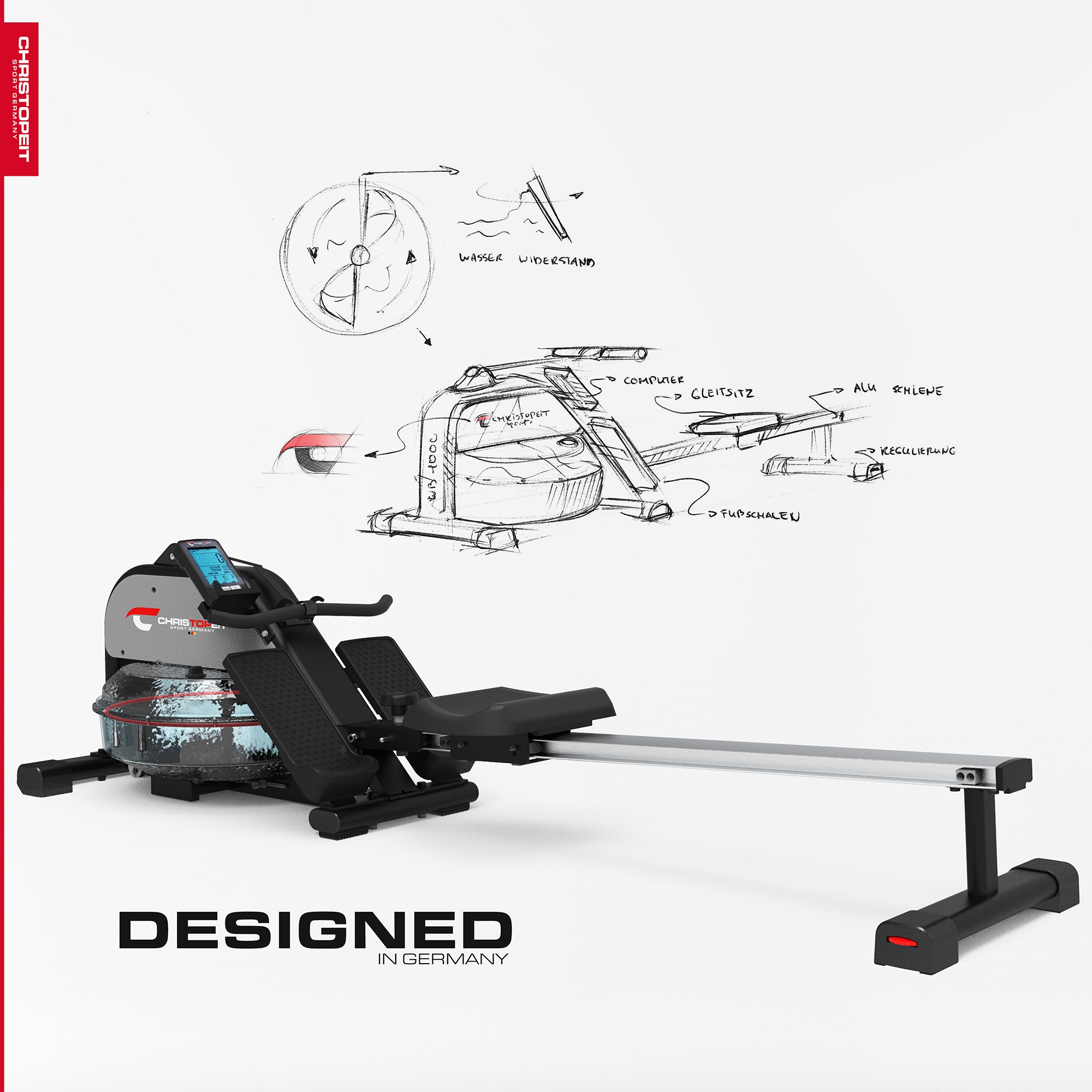 Christopeit Sport® Ruderzugmaschine »WP 1000«, Rudermaschine