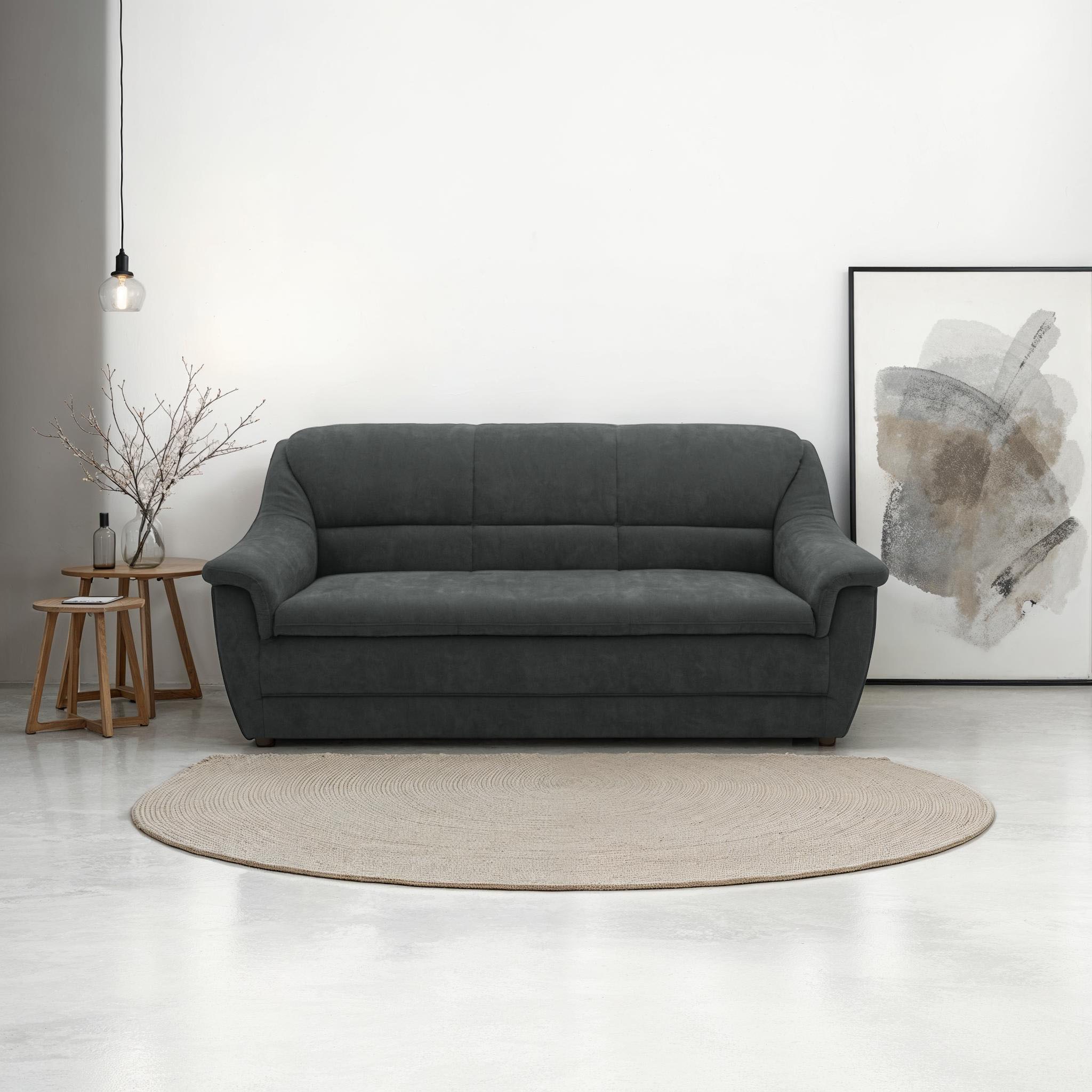 DOMO collection 3-Sitzer »Lale, zeitloses und komfortables Sofa, bequeme Ar günstig online kaufen