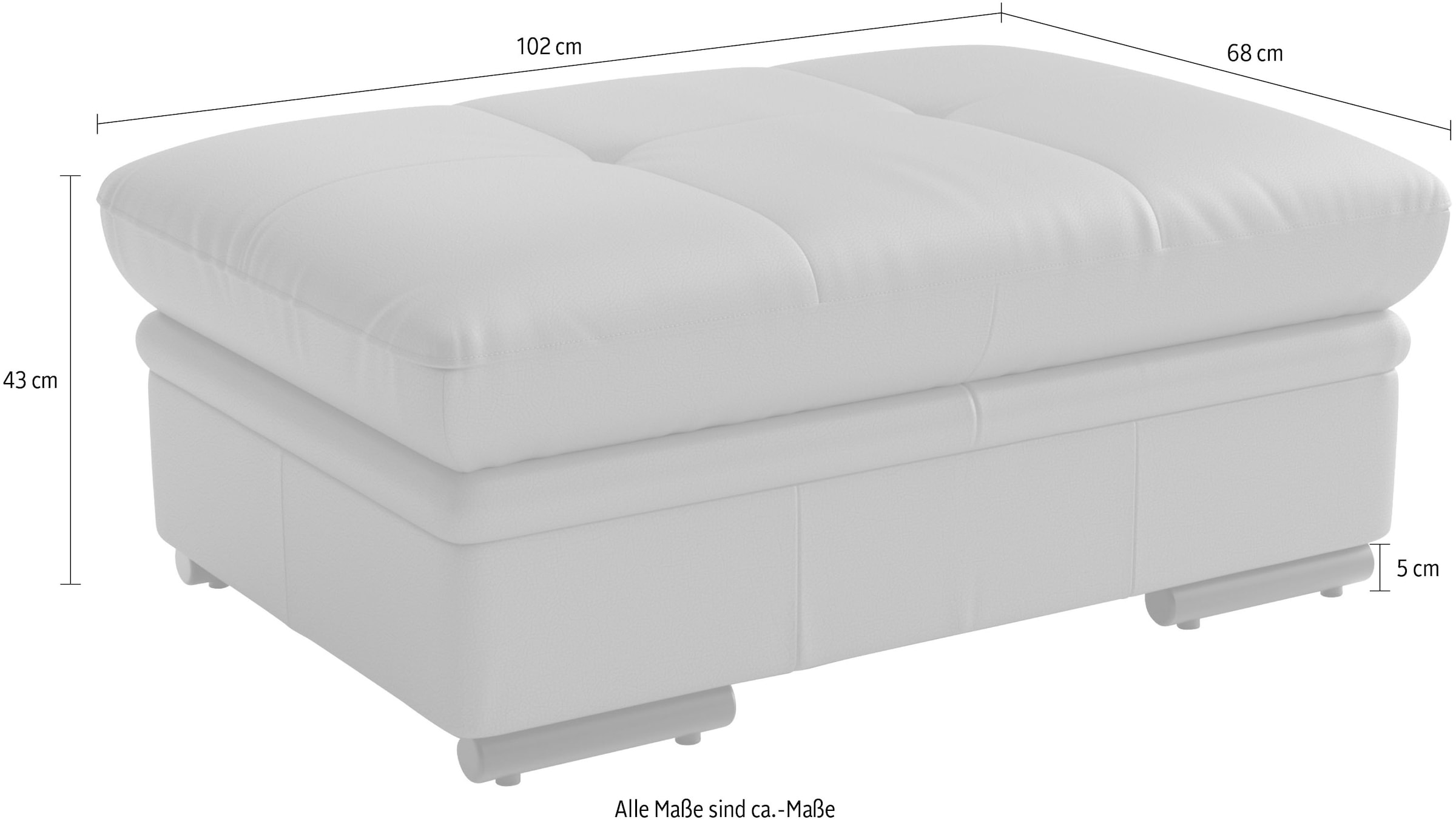sit&more Polsterhocker »Viola« mit praktischen Stauraum