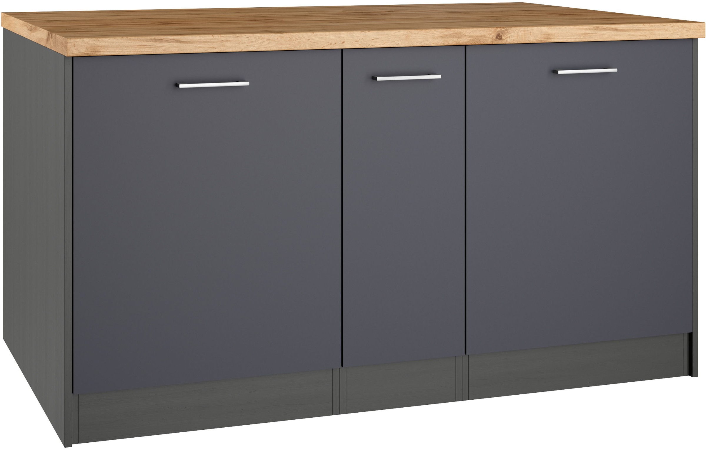 KOCHSTATION Kücheninsel »KS-Milan«, Stellmaß 153/100 cm, viel Stauraum, Lebensmittelpunkt: Küche