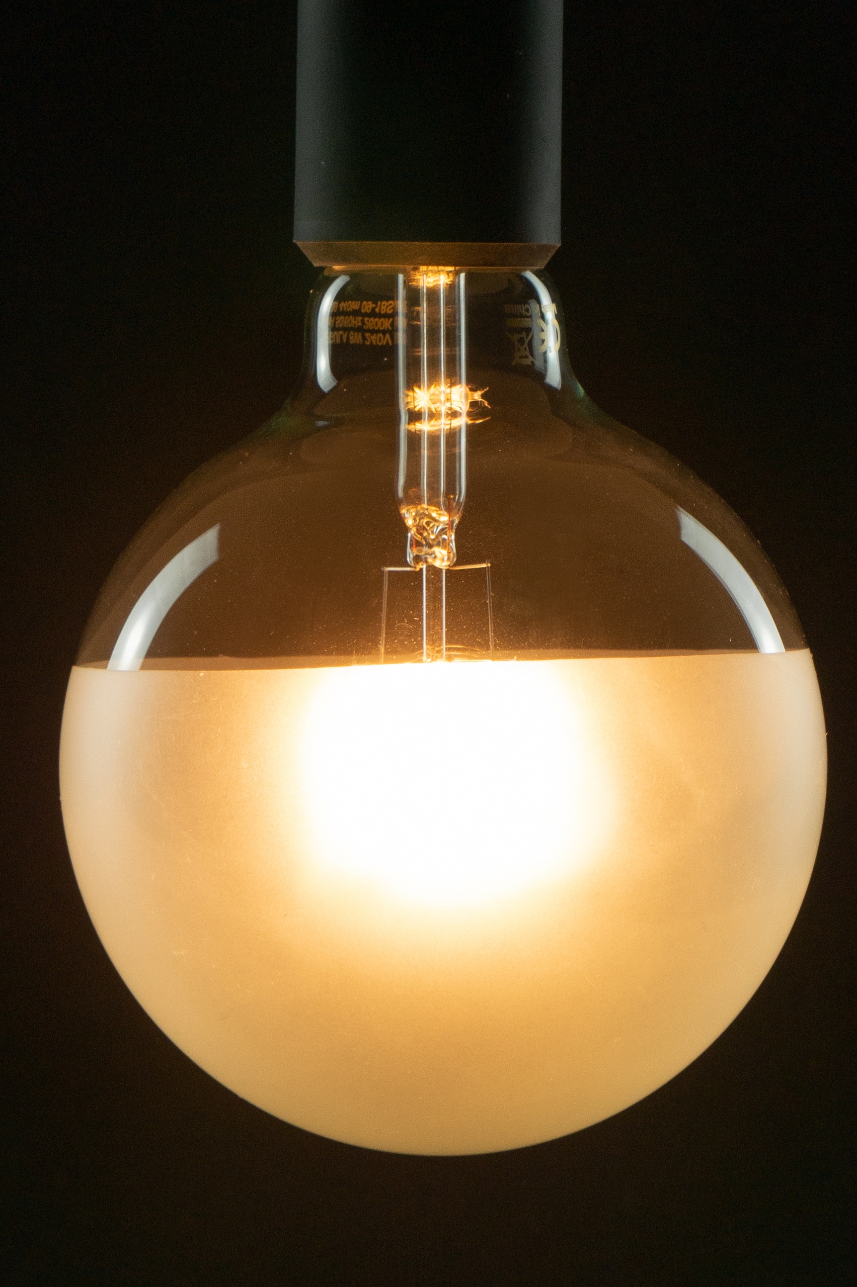 SEGULA LED-Leuchtmittel »LED Globe 125 Half Moon matt«, E27, Warmweiß, dimmbar, E27, Globe 125 Half Moon, matt, 2700K