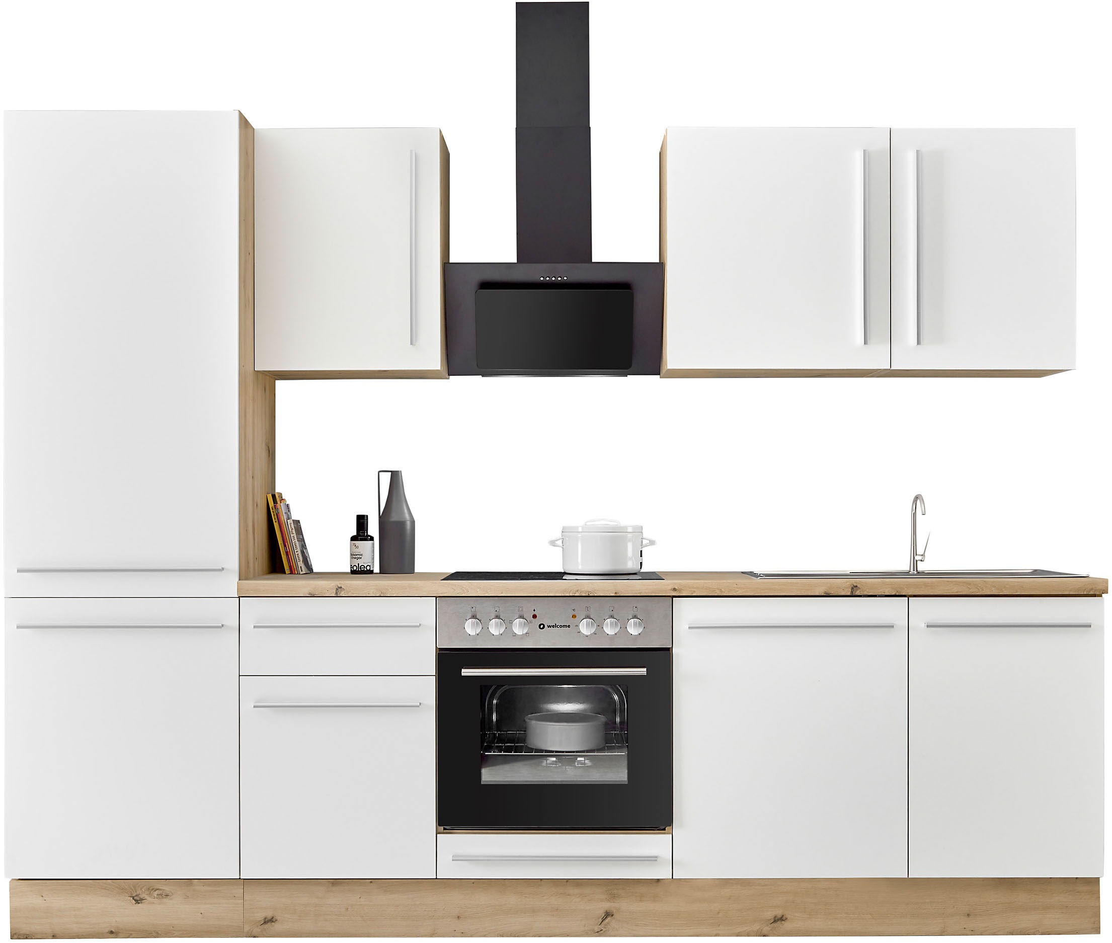 KOCHSTATION Küchenzeile »KS-Florida mit 38mm starker Arbeitsplatte« Breite günstig online kaufen