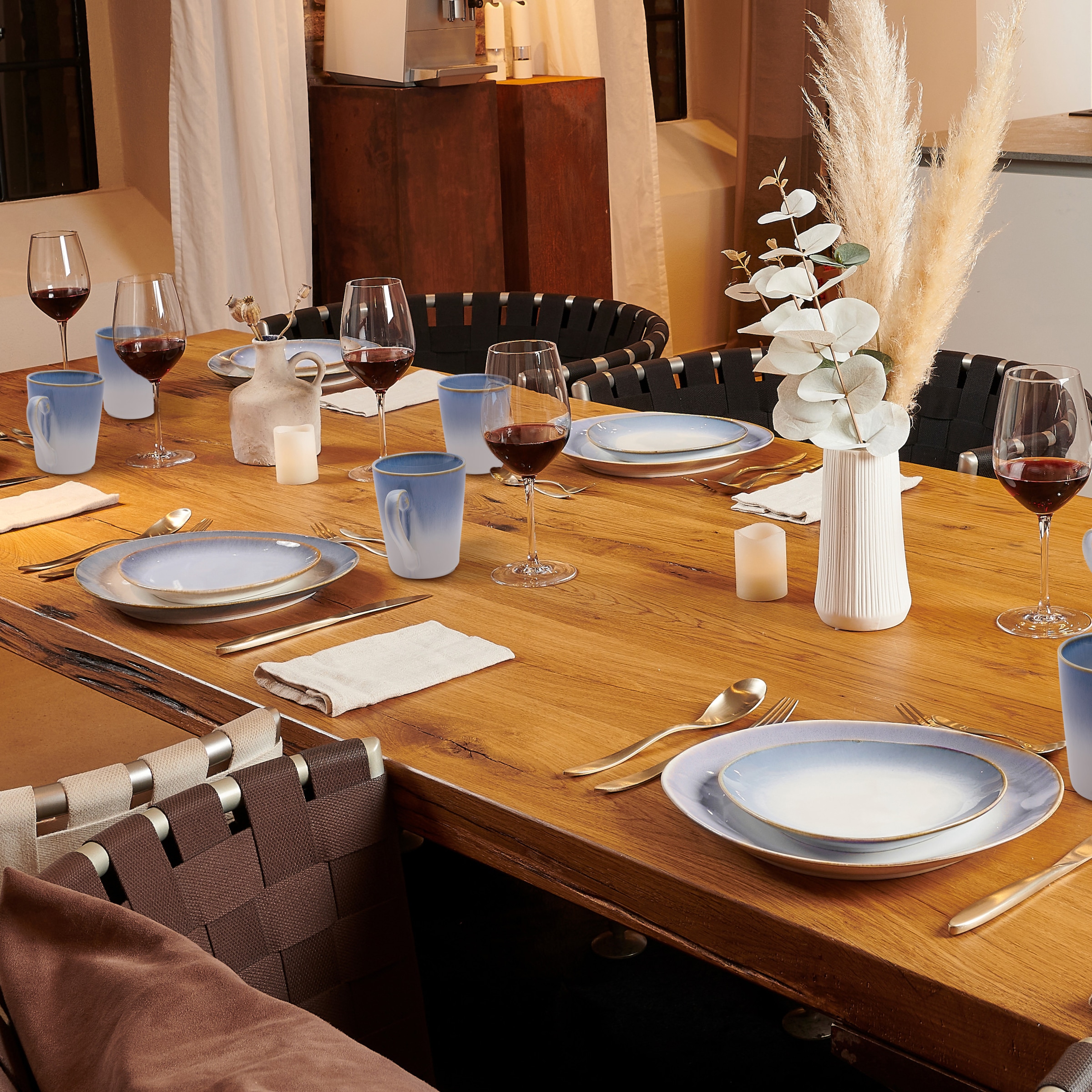 MÄSER Kombiservice »LA SINFONIA, Kombiservice, Steinzeut« Geschirr-Set, Service