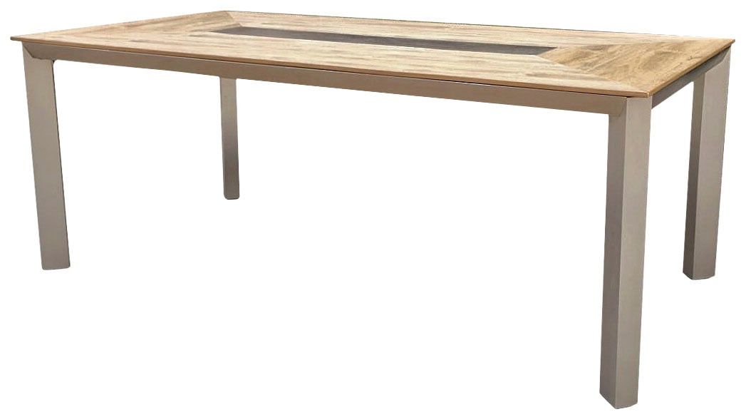 Garden Pleasure Garten-Essgruppe »FLORENCE« 9 Stk. tlg. mit platzsparenden Stapelstühlen