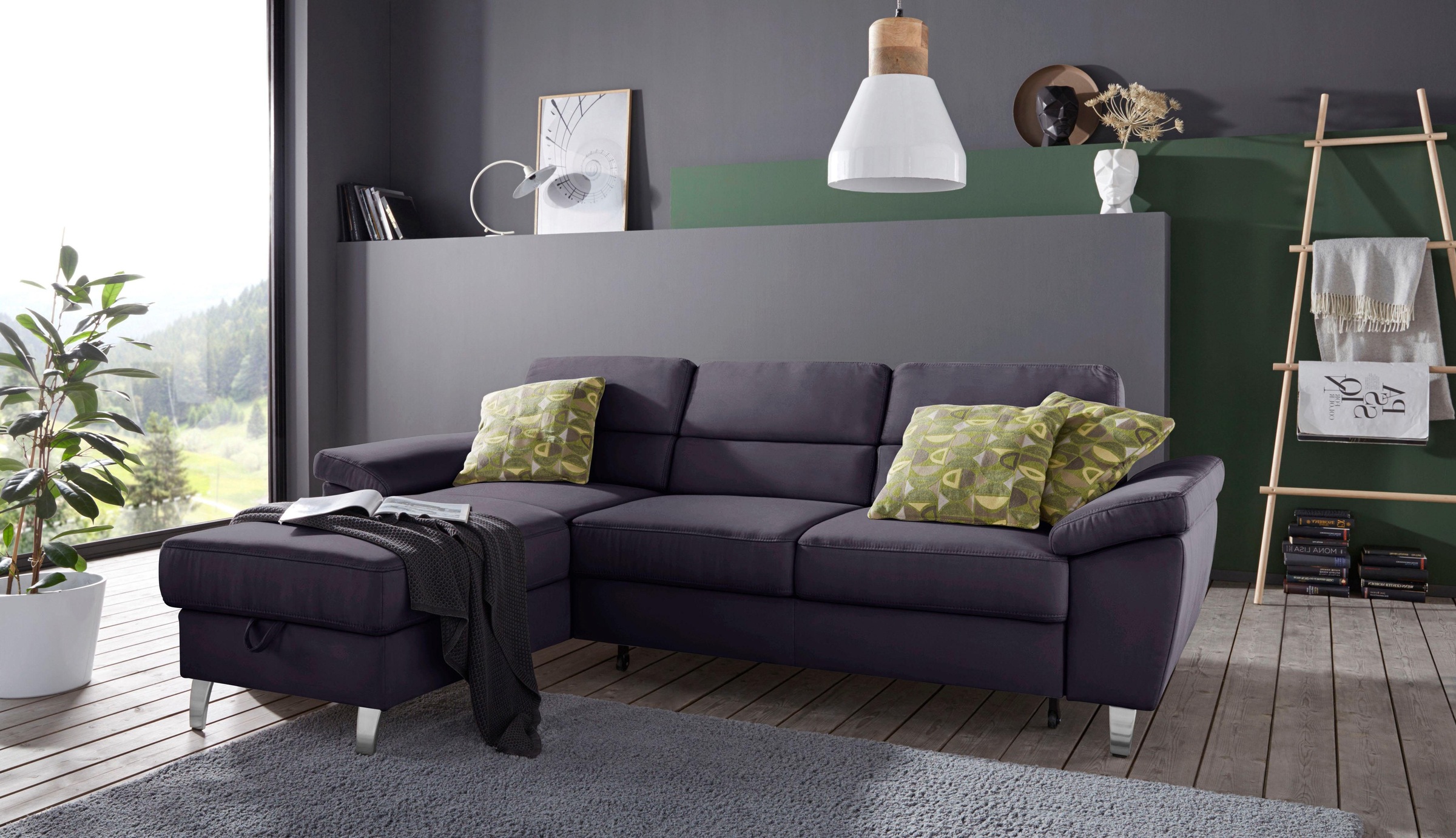 sit&more Ecksofa »Sorano L-Form«, wahlweise mit Bettfunktion und Bettkasten günstig online kaufen